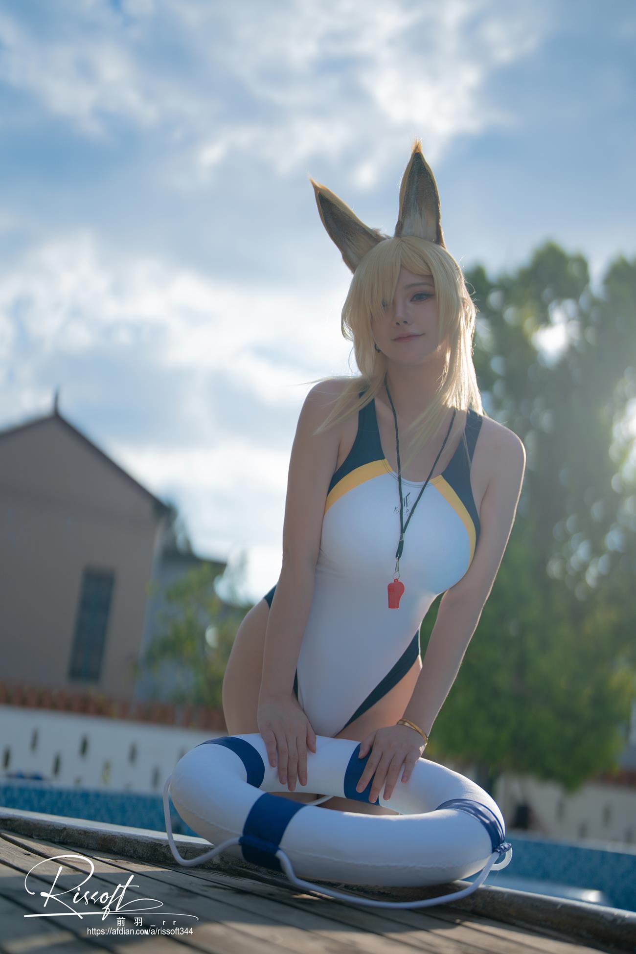 图片[15]-前羽_rr – 碧蓝档案 尾形康娜竞泳[42P] – 速更版-美库