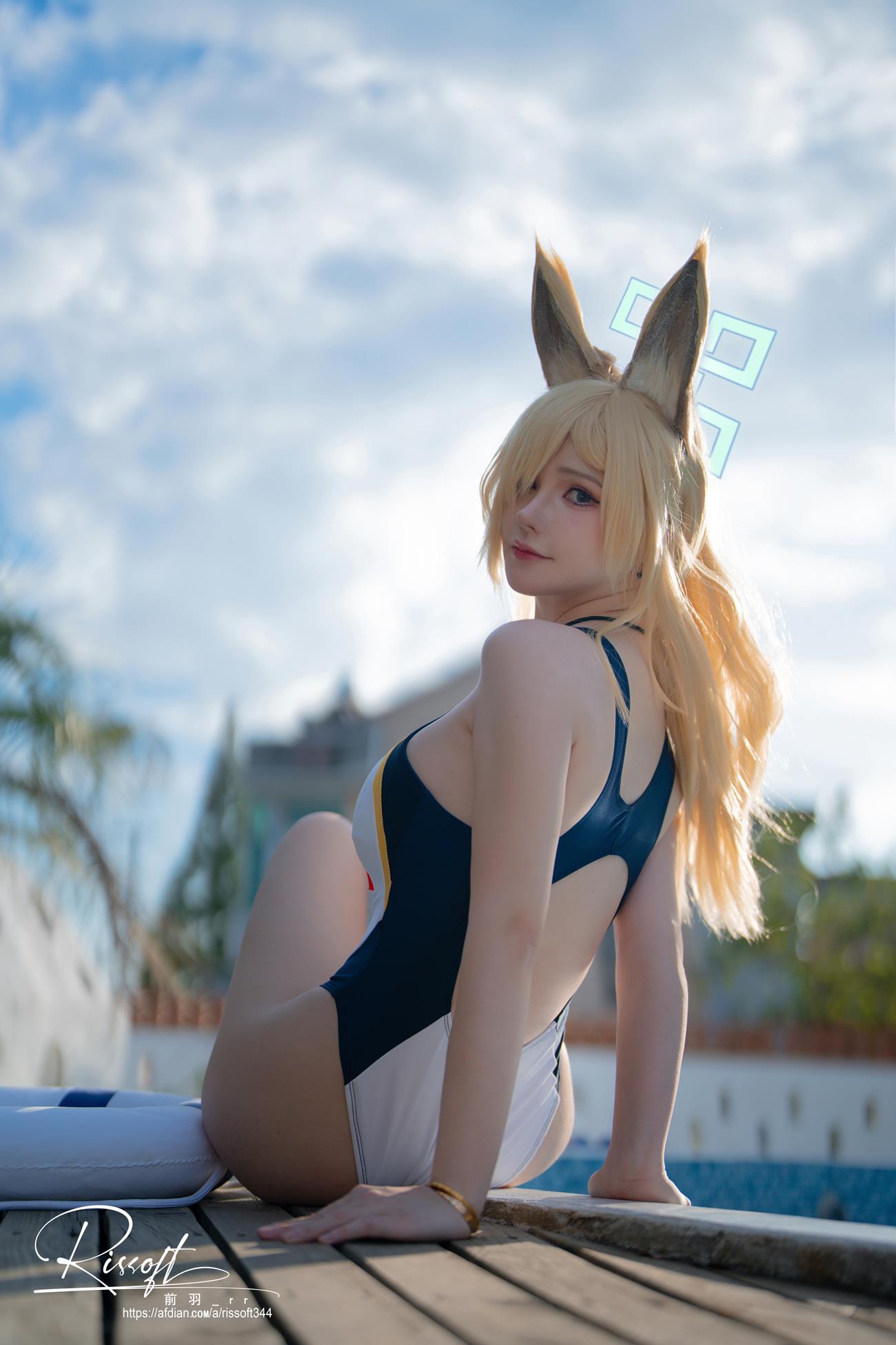 图片[20]-前羽_rr – 碧蓝档案 尾形康娜竞泳[42P] – 速更版-美库