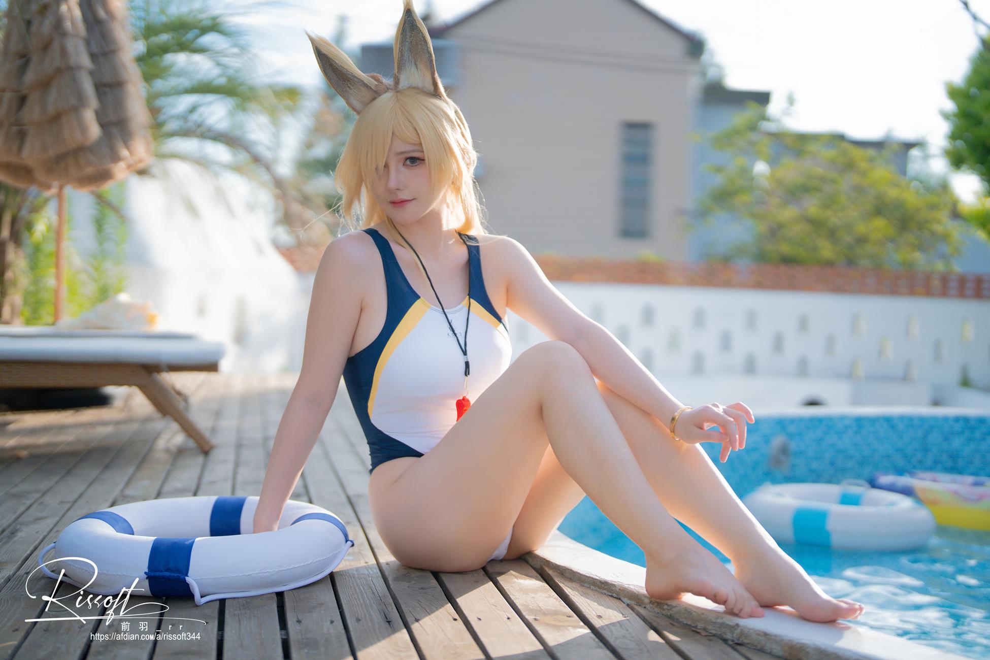 图片[21]-前羽_rr – 碧蓝档案 尾形康娜竞泳[42P] – 速更版-美库
