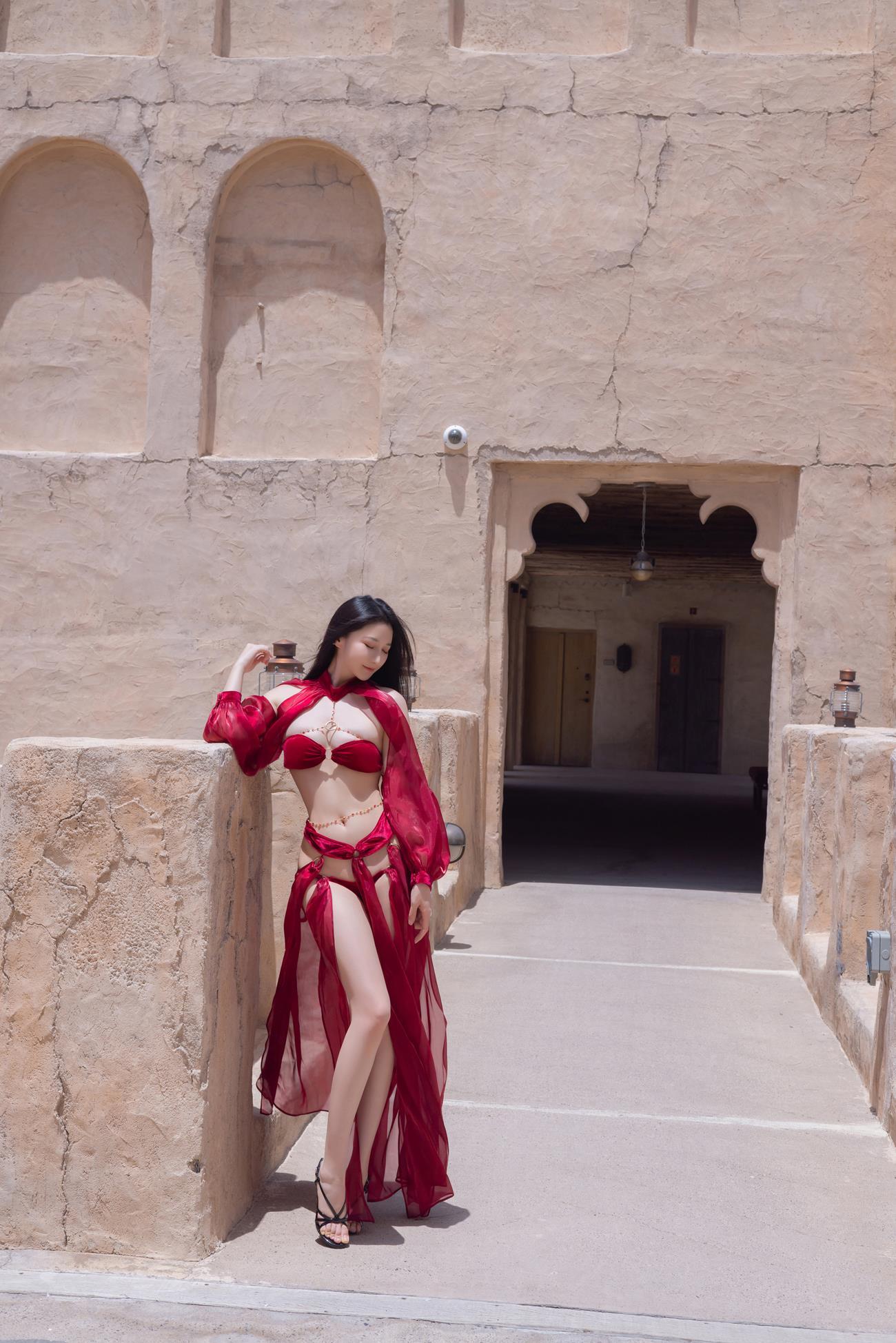 图片[11]-秀人名模鱼子酱Fish《惊红之舞》写真[35P] – 速更版-美库