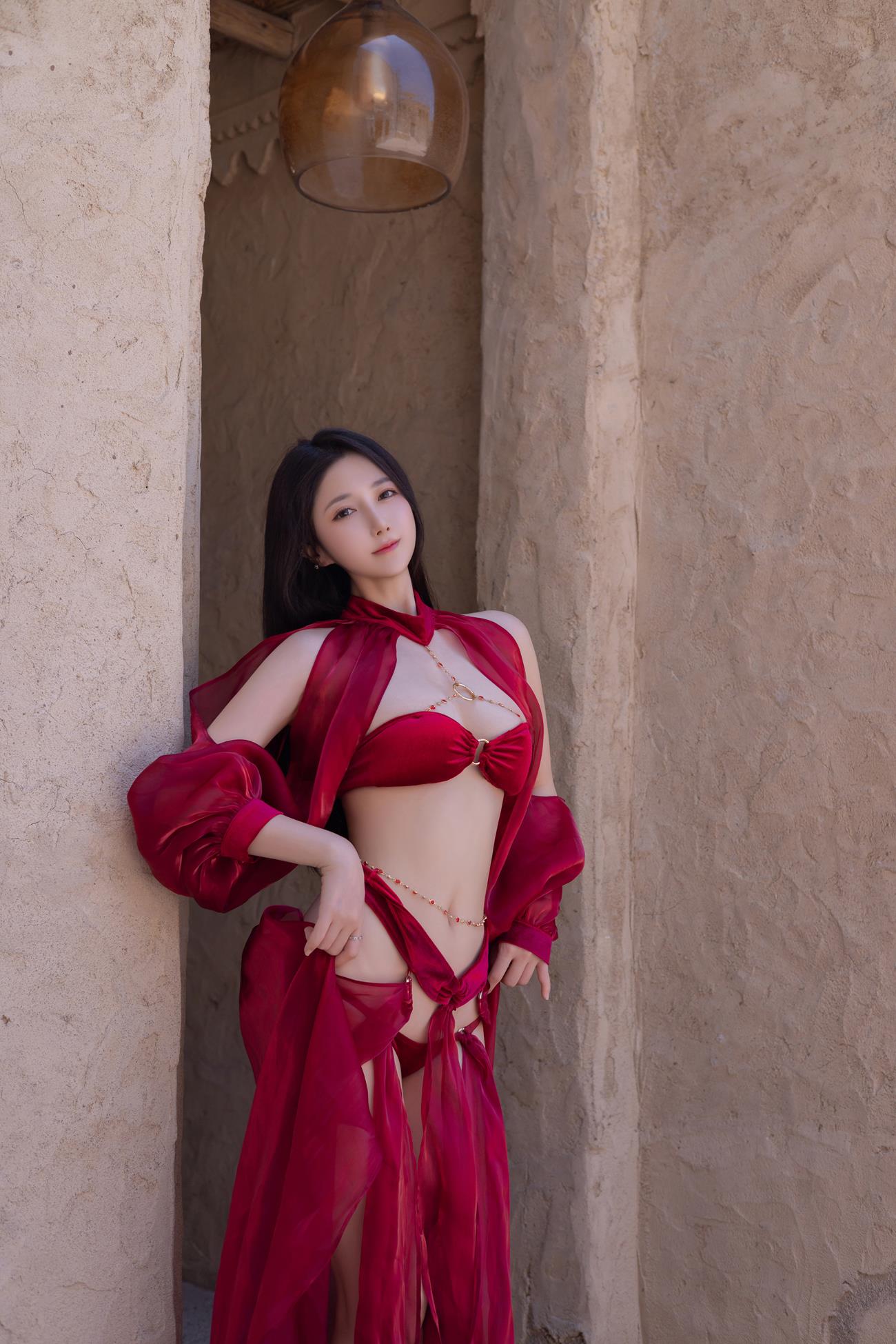 图片[18]-秀人名模鱼子酱Fish《惊红之舞》写真[35P] – 速更版-美库