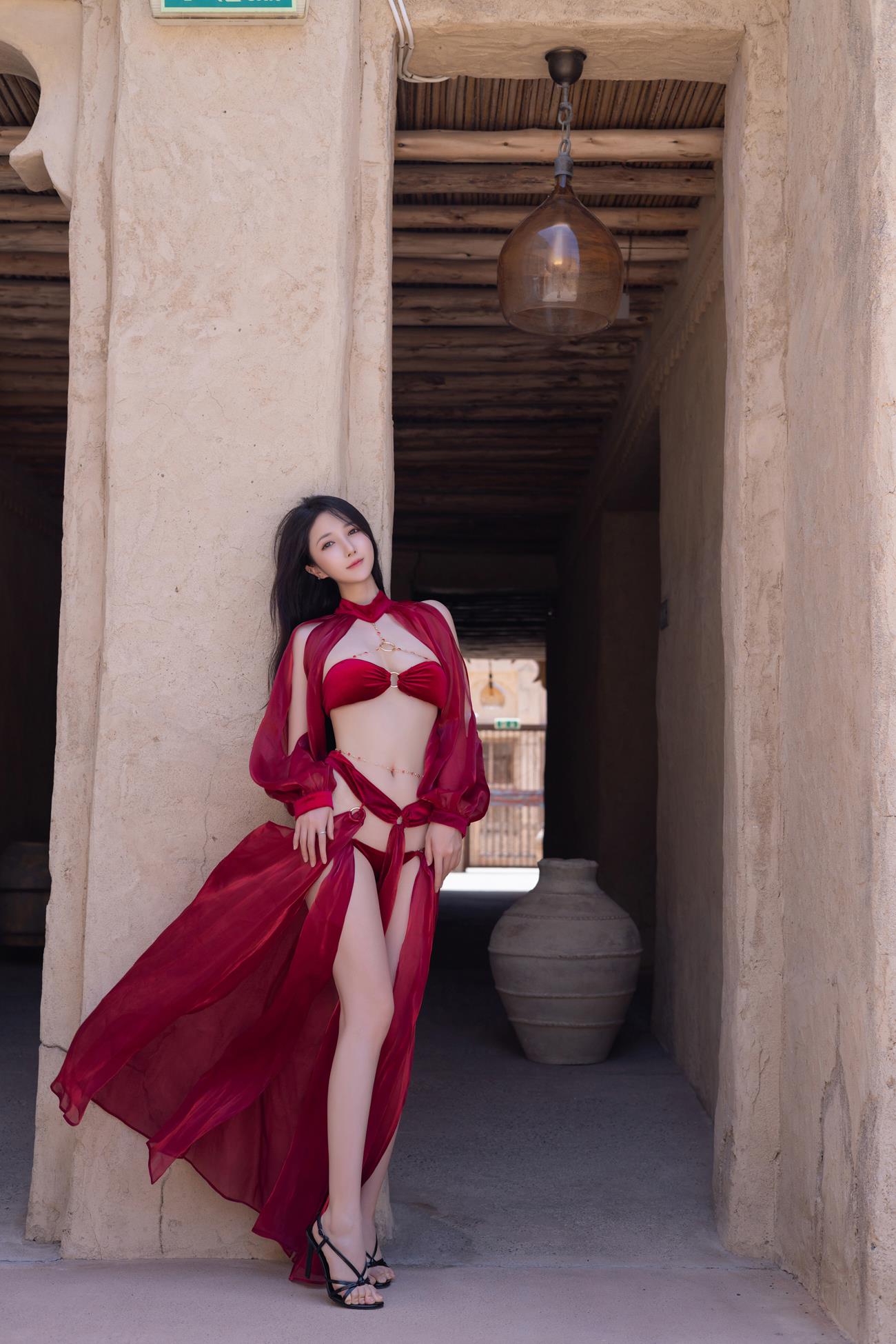 图片[19]-秀人名模鱼子酱Fish《惊红之舞》写真[35P] – 速更版-美库