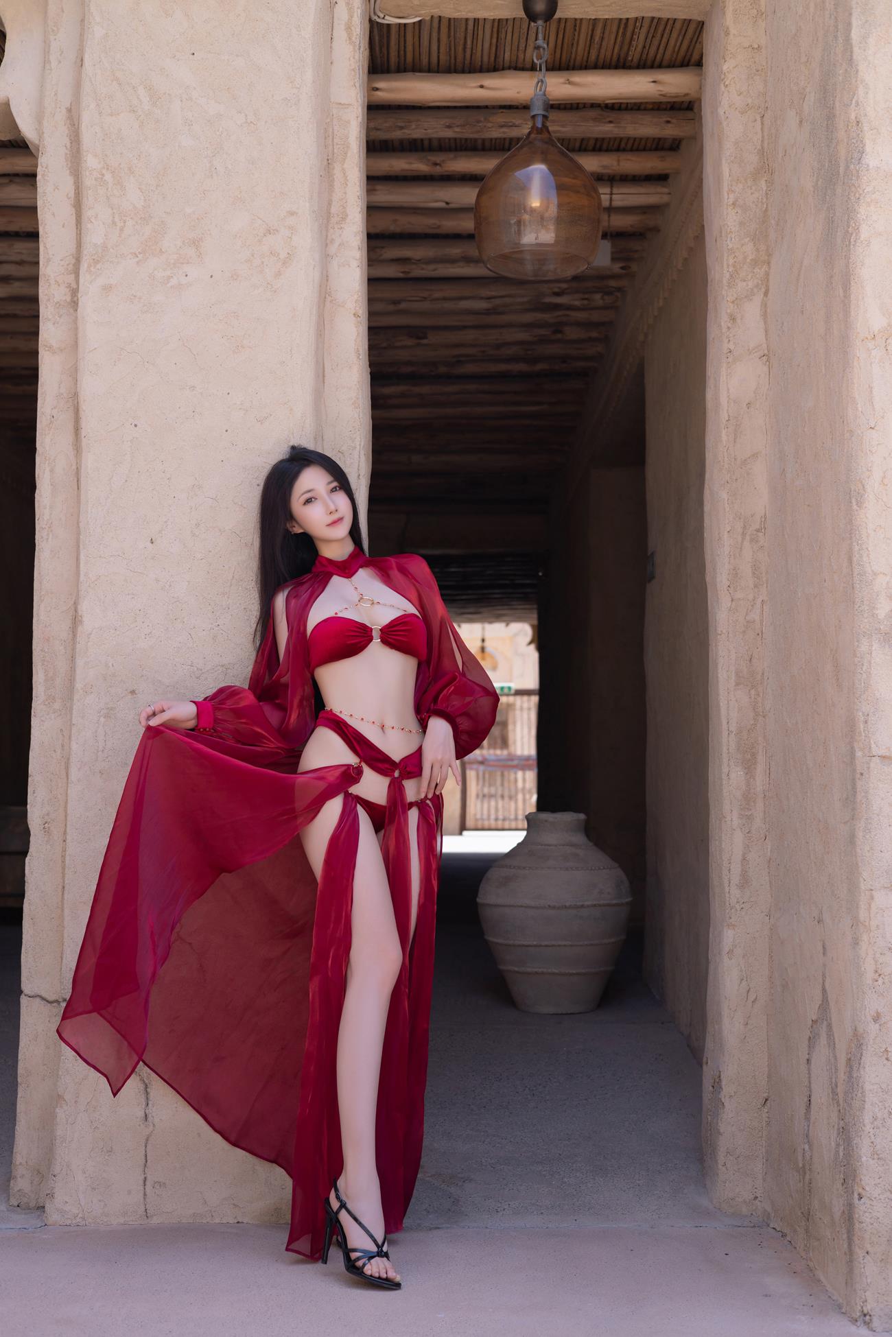 图片[20]-秀人名模鱼子酱Fish《惊红之舞》写真[35P] – 速更版-美库