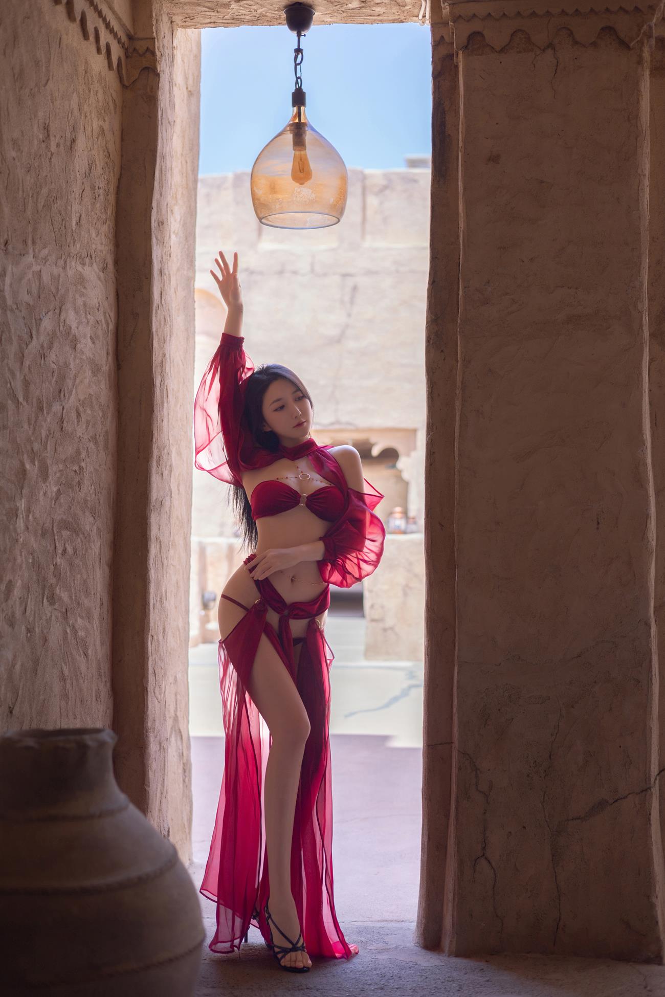 图片[21]-秀人名模鱼子酱Fish《惊红之舞》写真[35P] – 速更版-美库