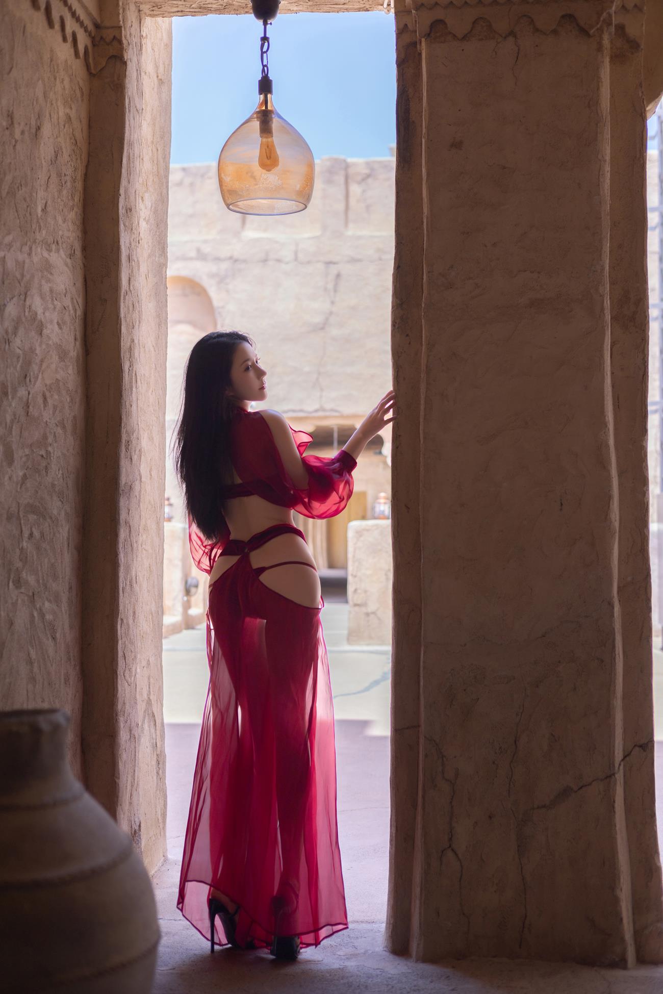 图片[23]-秀人名模鱼子酱Fish《惊红之舞》写真[35P] – 速更版-美库