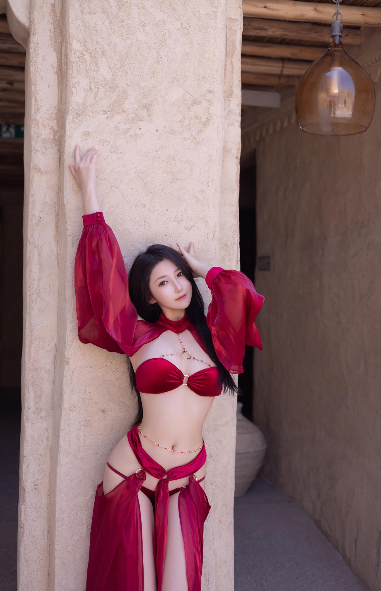 图片[24]-秀人名模鱼子酱Fish《惊红之舞》写真[35P] – 速更版-美库