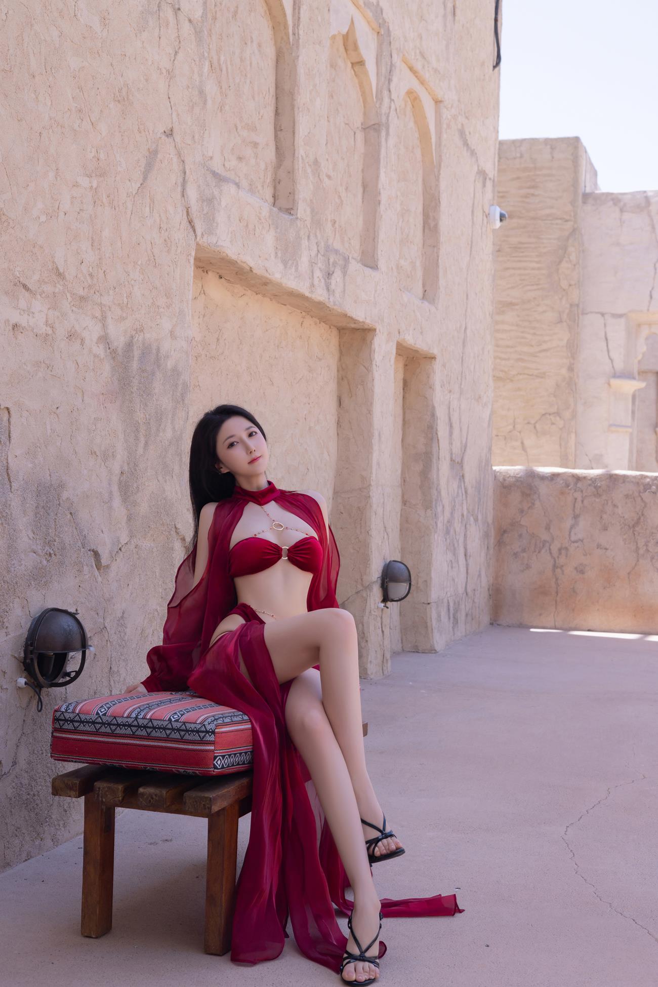 图片[26]-秀人名模鱼子酱Fish《惊红之舞》写真[35P] – 速更版-美库