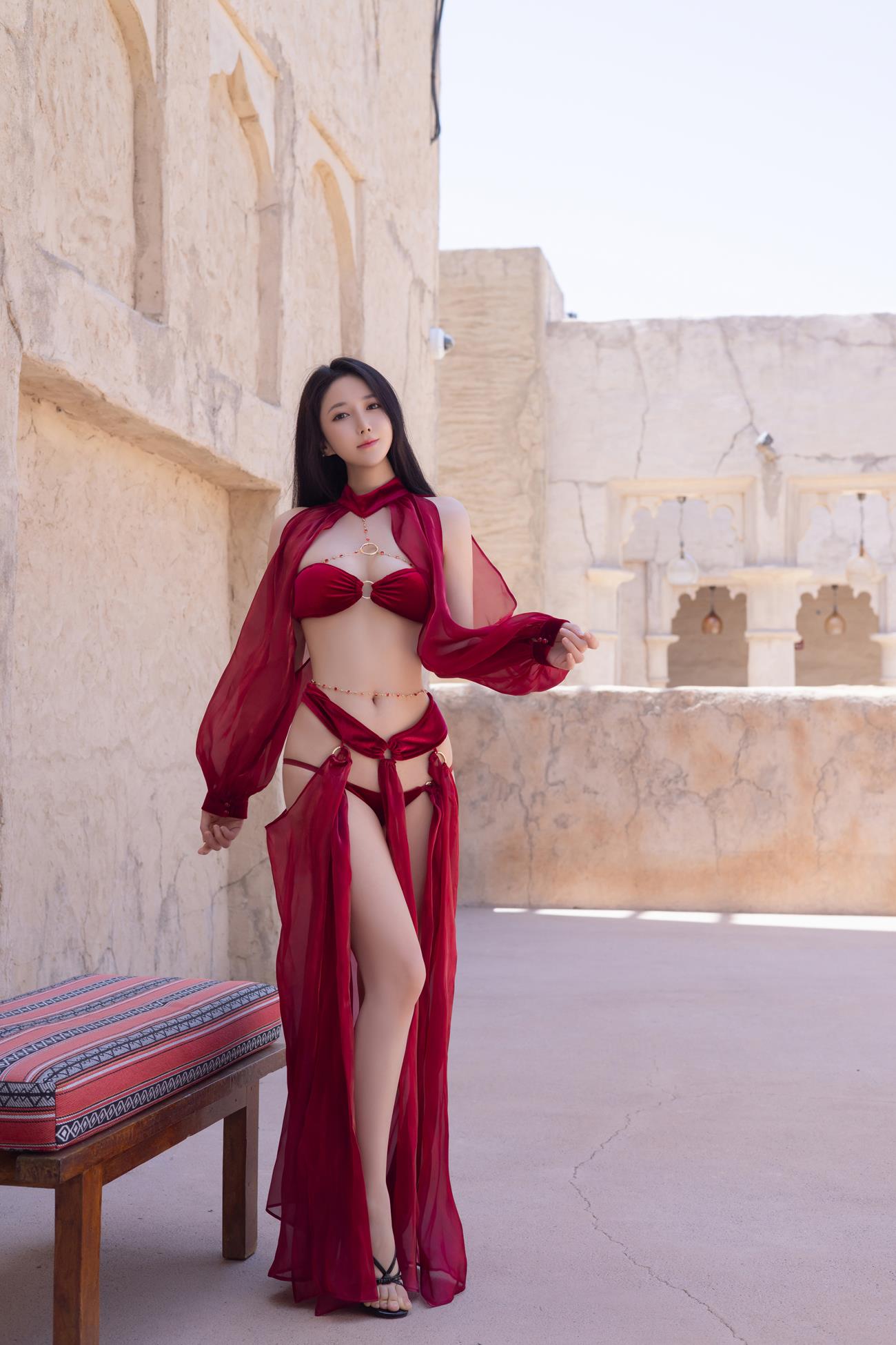 图片[31]-秀人名模鱼子酱Fish《惊红之舞》写真[35P] – 速更版-美库