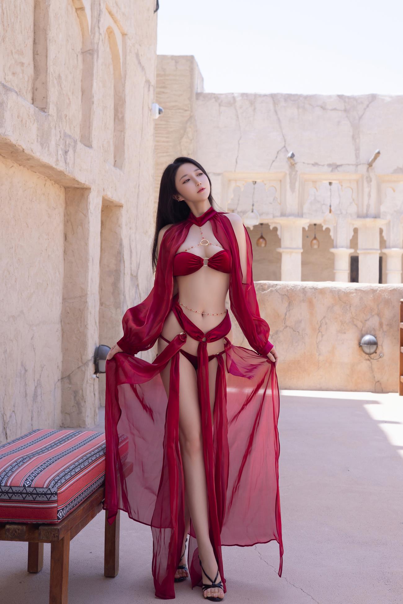 图片[32]-秀人名模鱼子酱Fish《惊红之舞》写真[35P] – 速更版-美库