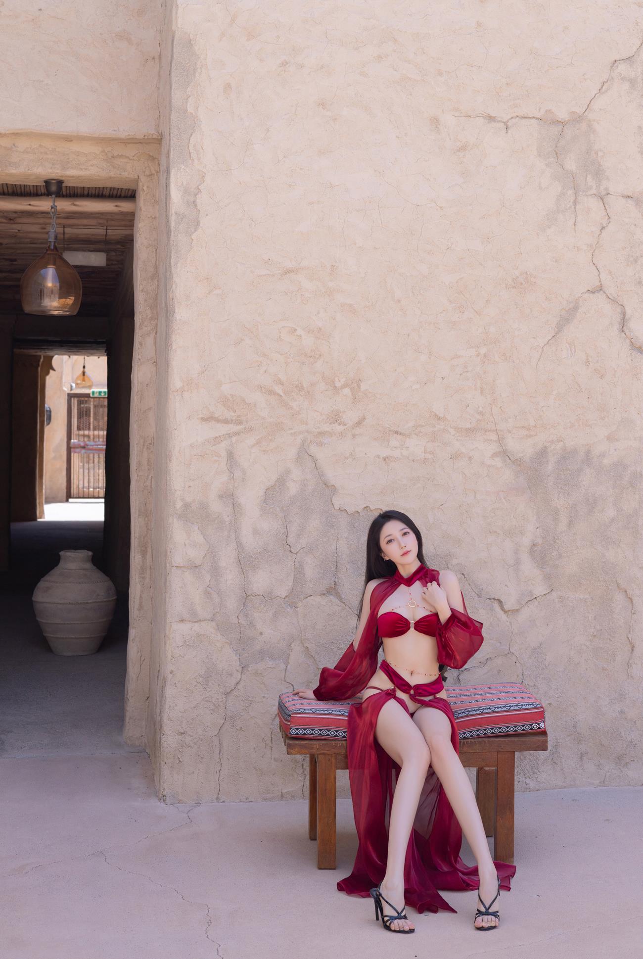 图片[33]-秀人名模鱼子酱Fish《惊红之舞》写真[35P] – 速更版-美库