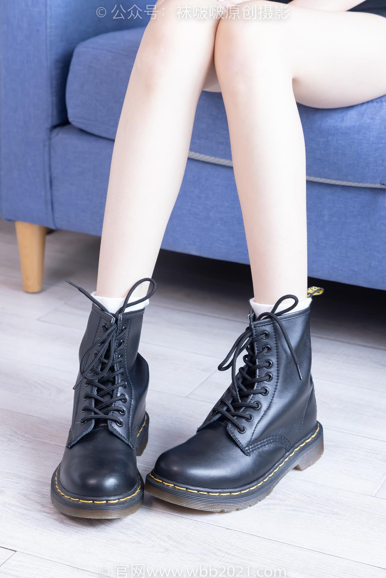 图片[61]-[BoBoSocks袜啵啵]NO.445 稚予 长靴、马丁短靴、黑丝、白棉袜[106P] – 速更版-美库