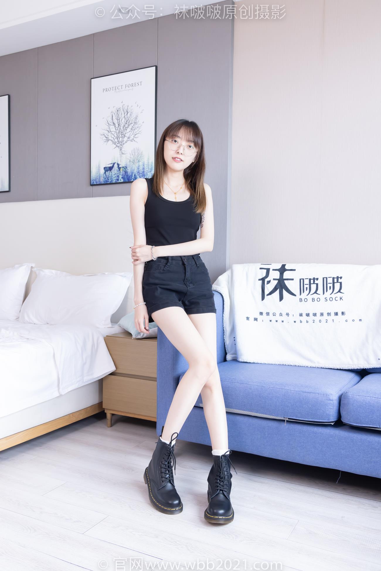 图片[65]-[BoBoSocks袜啵啵]NO.445 稚予 长靴、马丁短靴、黑丝、白棉袜[106P] – 速更版-美库