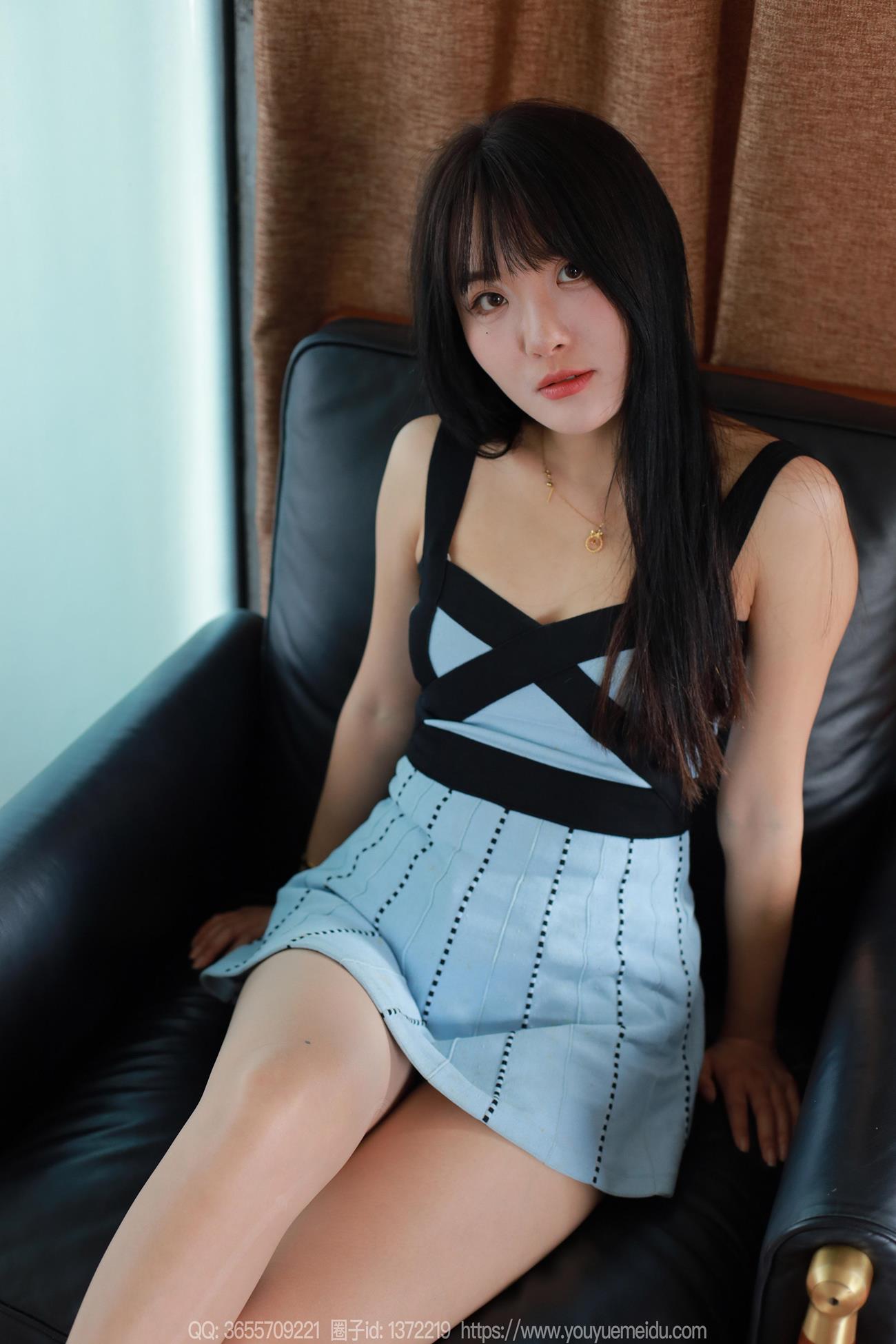 图片[14]-[IESS异思趣向] 2024.11.13 丝享家1897：婉萍《黑带蓝裙》[88P] – 速更版-美库