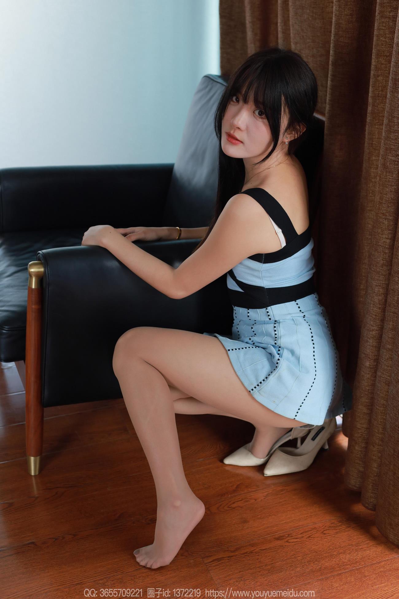 图片[47]-[IESS异思趣向] 2024.11.13 丝享家1897：婉萍《黑带蓝裙》[88P] – 速更版-美库