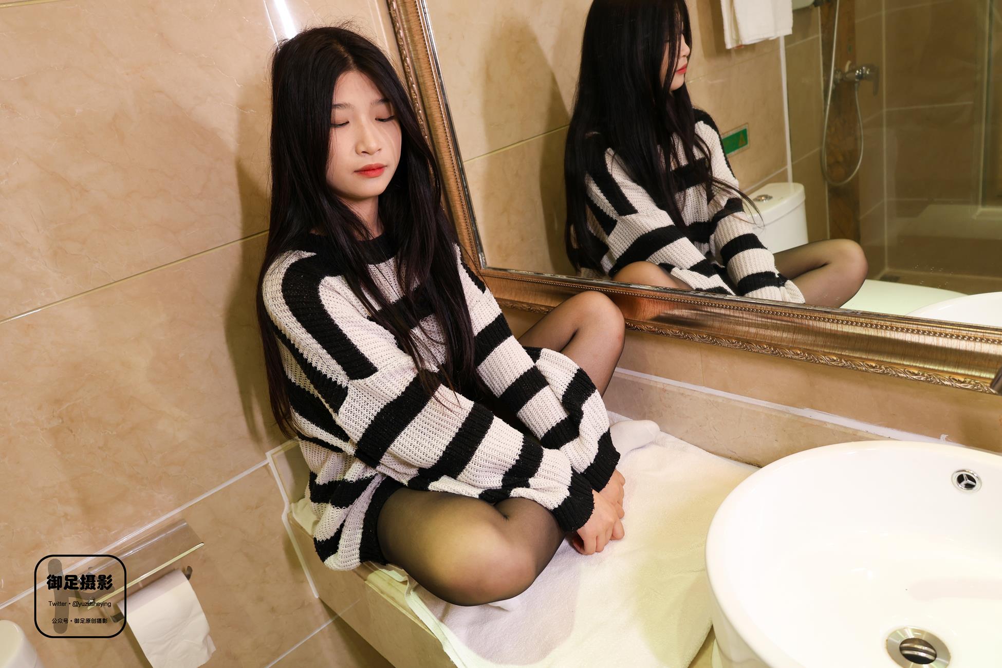 图片[22]-御足摄影 NO.002 – 少女白袜套黑丝[90P] – 速更版-美库