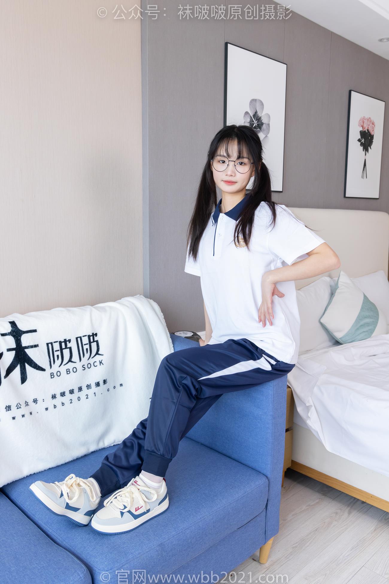 图片[18]-[BoBoSocks袜啵啵]NO.446 甜甜圈 板鞋、白棉袜、白丝、校服裤里丝[110P] – 速更版-美库