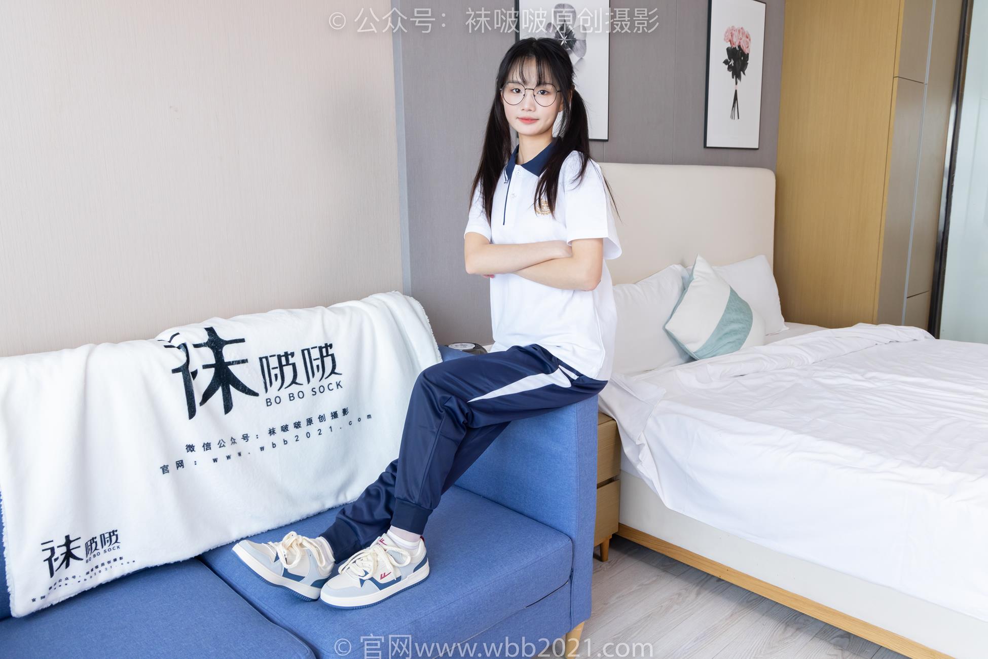 图片[19]-[BoBoSocks袜啵啵]NO.446 甜甜圈 板鞋、白棉袜、白丝、校服裤里丝[110P] – 速更版-美库