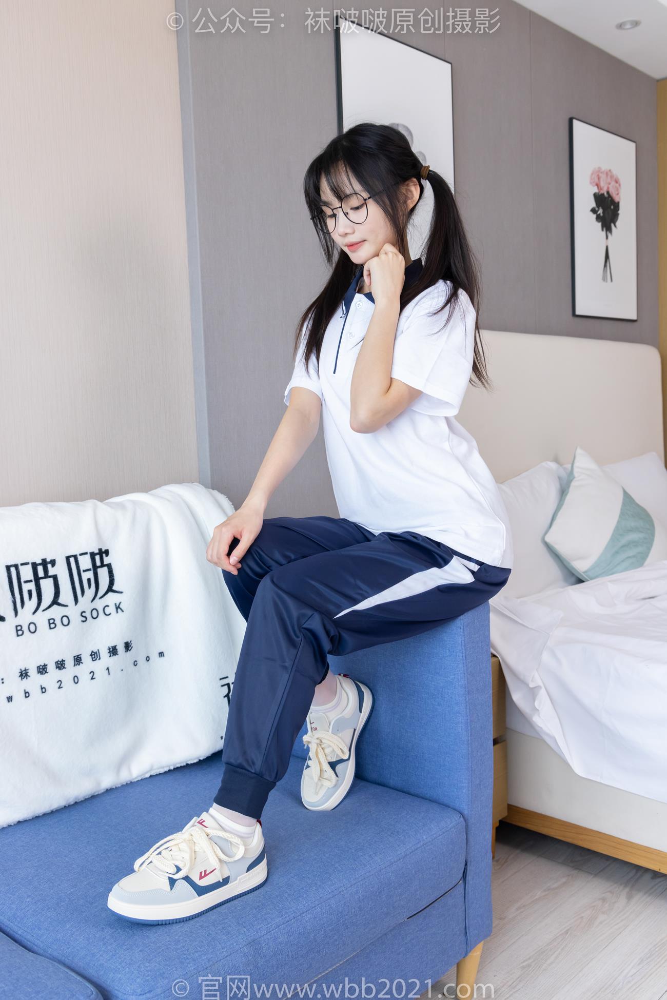 图片[22]-[BoBoSocks袜啵啵]NO.446 甜甜圈 板鞋、白棉袜、白丝、校服裤里丝[110P] – 速更版-美库