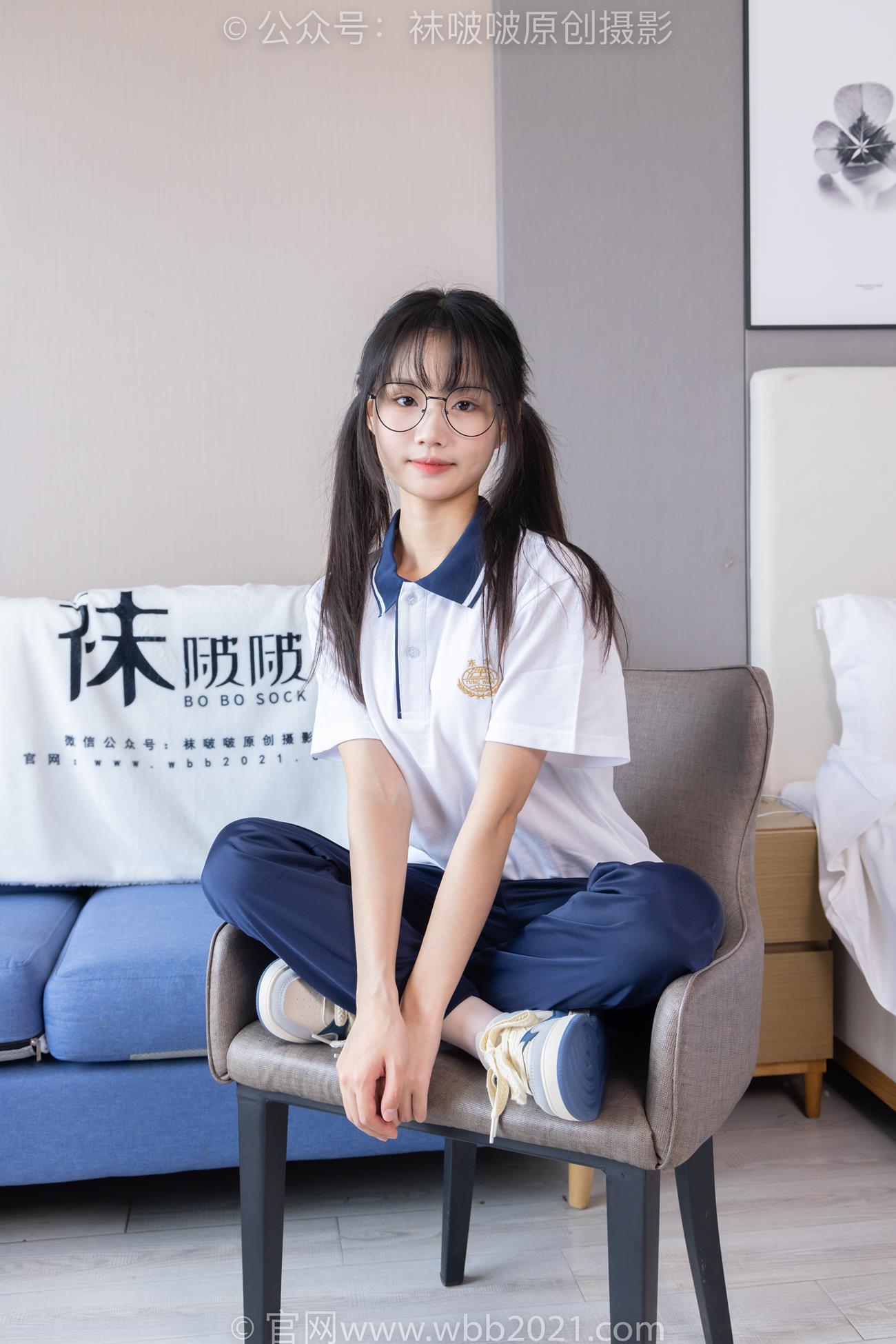 图片[23]-[BoBoSocks袜啵啵]NO.446 甜甜圈 板鞋、白棉袜、白丝、校服裤里丝[110P] – 速更版-美库