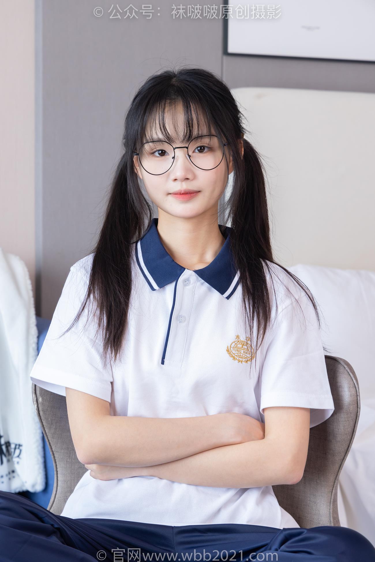 图片[24]-[BoBoSocks袜啵啵]NO.446 甜甜圈 板鞋、白棉袜、白丝、校服裤里丝[110P] – 速更版-美库