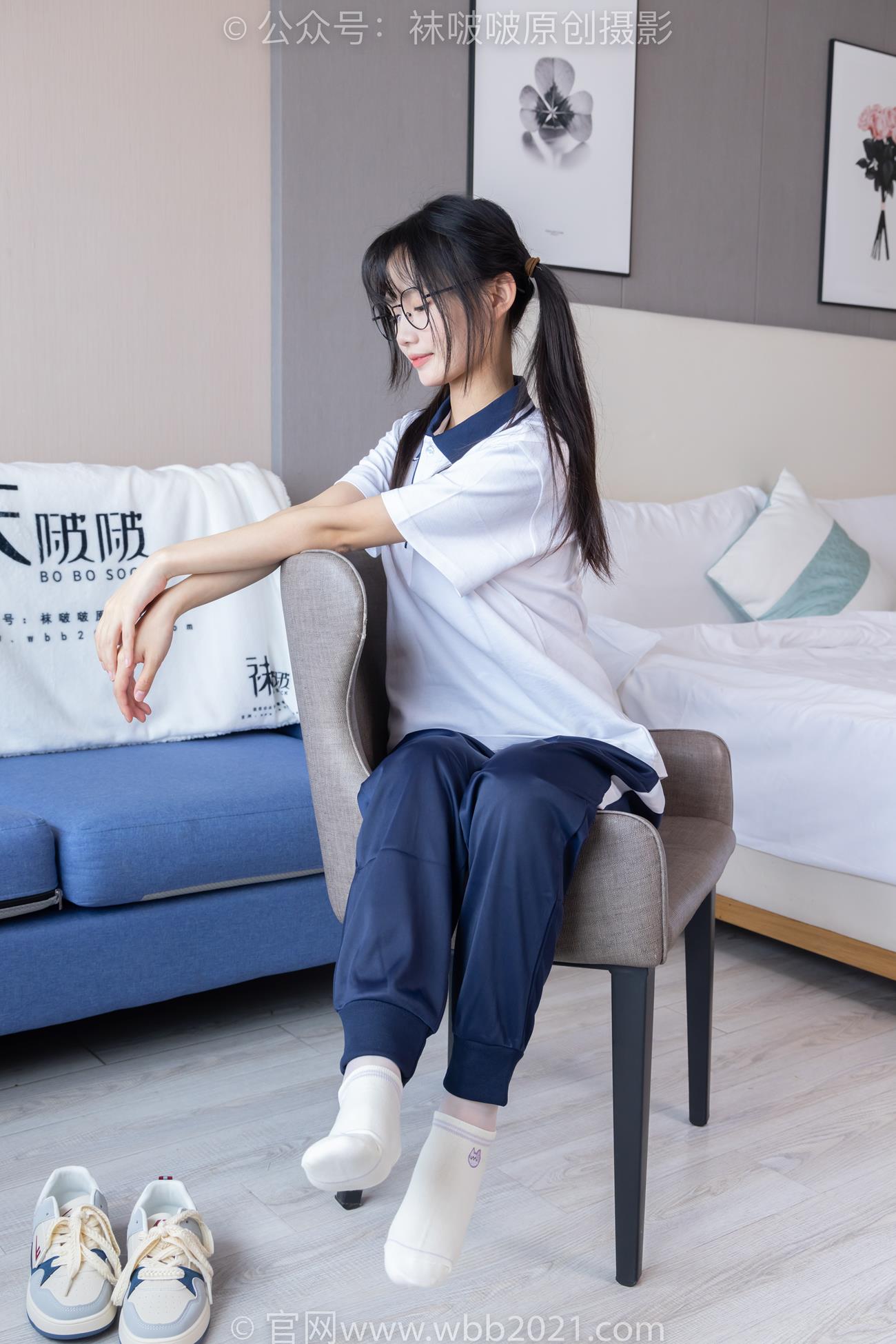 图片[34]-[BoBoSocks袜啵啵]NO.446 甜甜圈 板鞋、白棉袜、白丝、校服裤里丝[110P] – 速更版-美库
