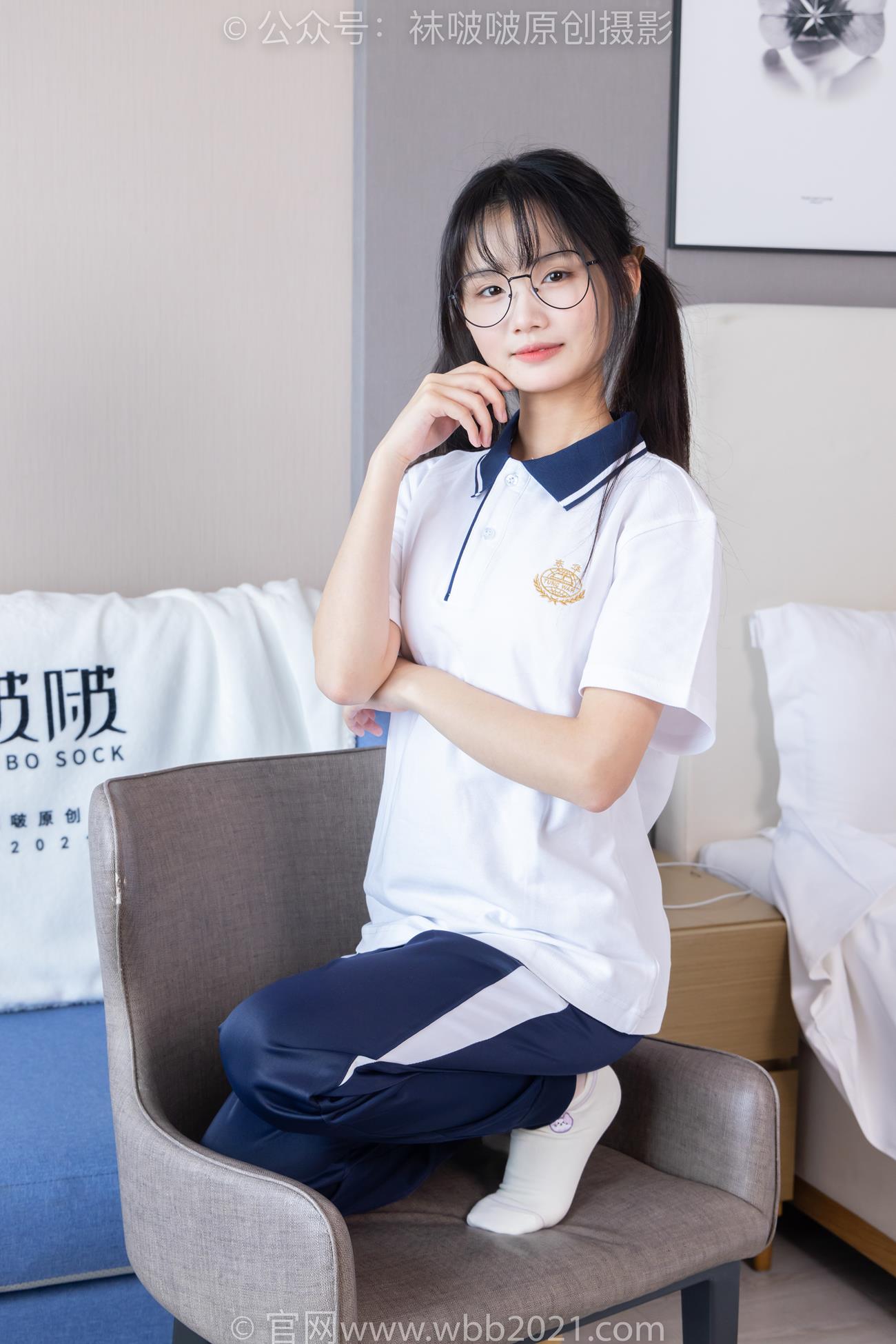 图片[55]-[BoBoSocks袜啵啵]NO.446 甜甜圈 板鞋、白棉袜、白丝、校服裤里丝[110P] – 速更版-美库