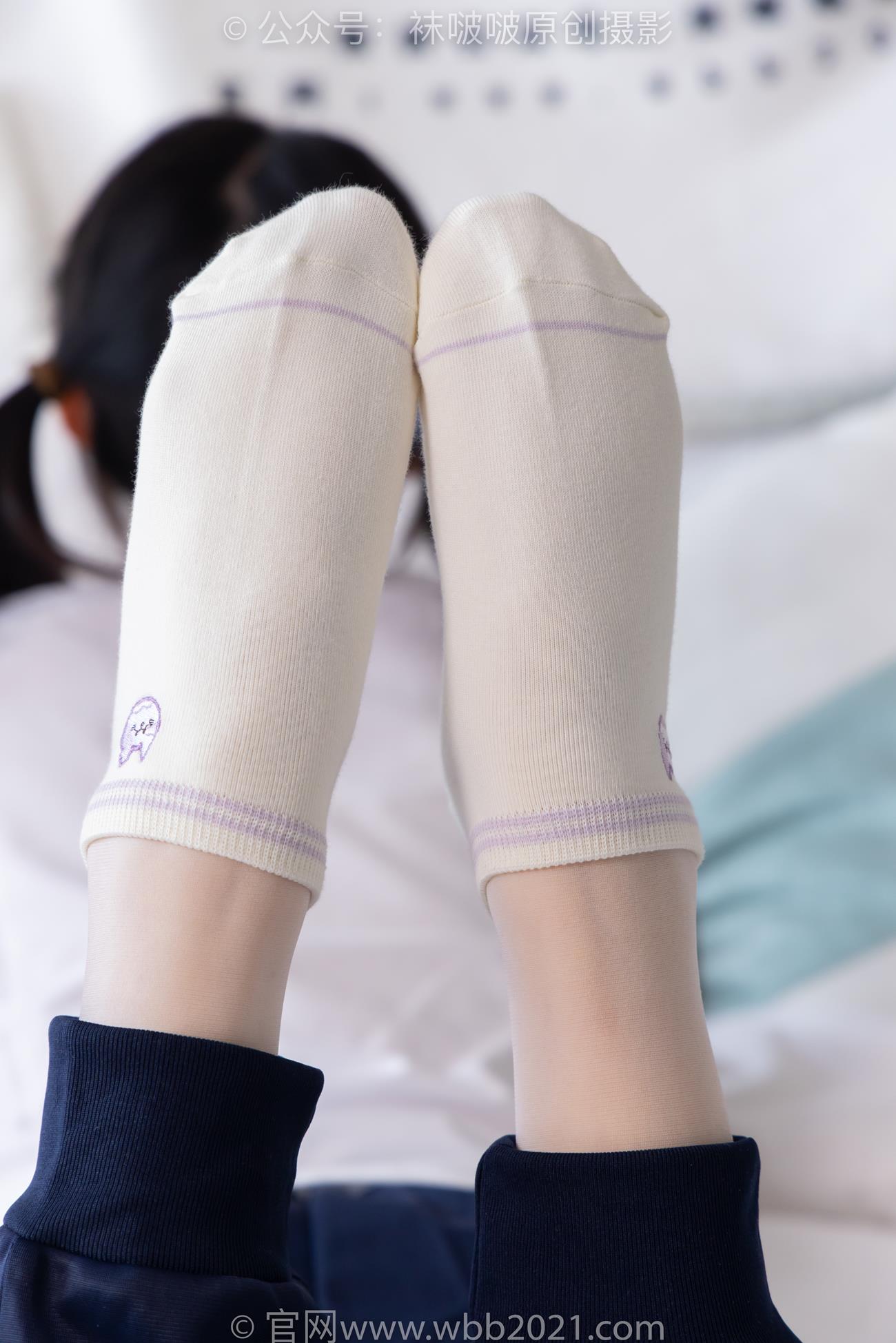 图片[62]-[BoBoSocks袜啵啵]NO.446 甜甜圈 板鞋、白棉袜、白丝、校服裤里丝[110P] – 速更版-美库
