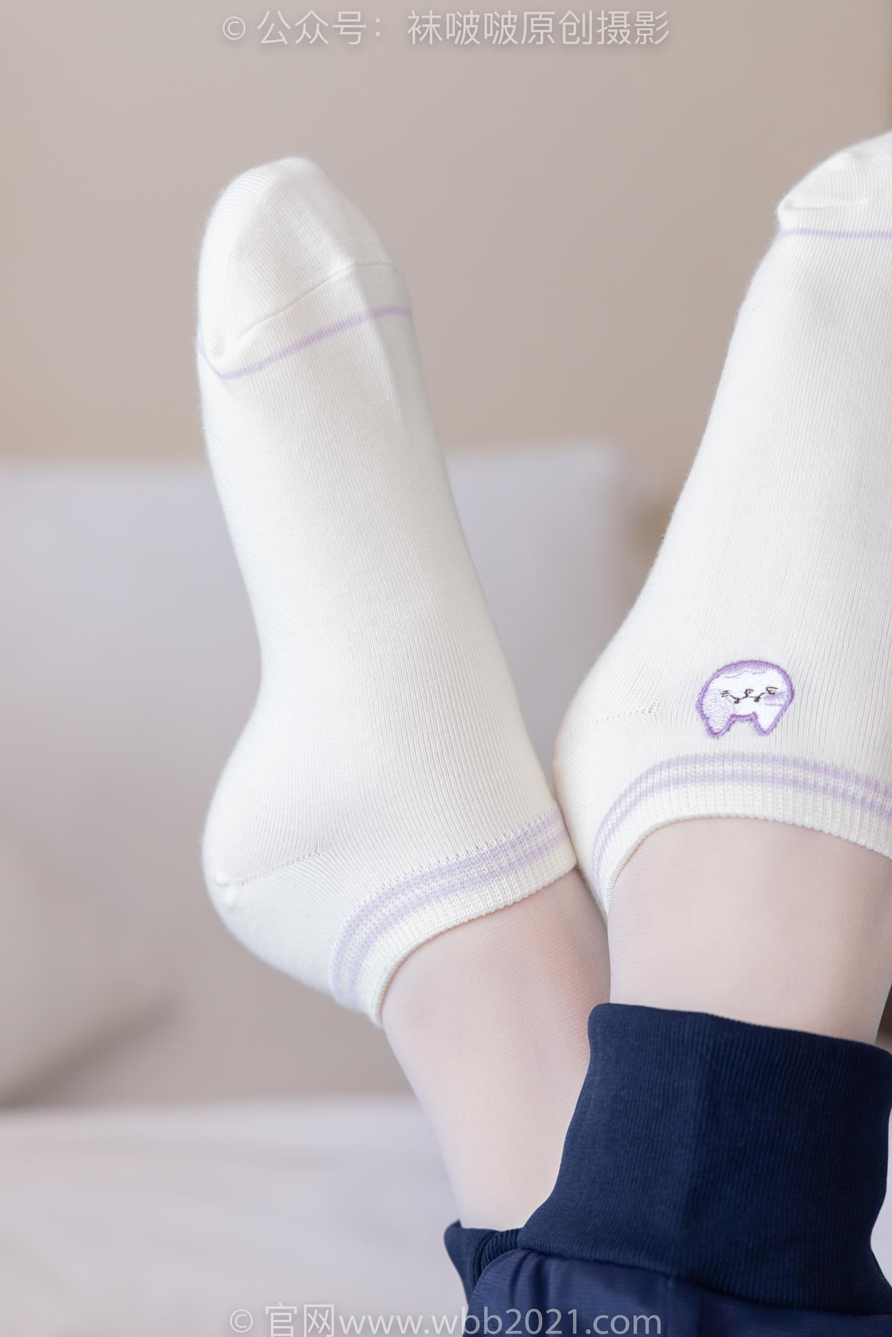 图片[63]-[BoBoSocks袜啵啵]NO.446 甜甜圈 板鞋、白棉袜、白丝、校服裤里丝[110P] – 速更版-美库