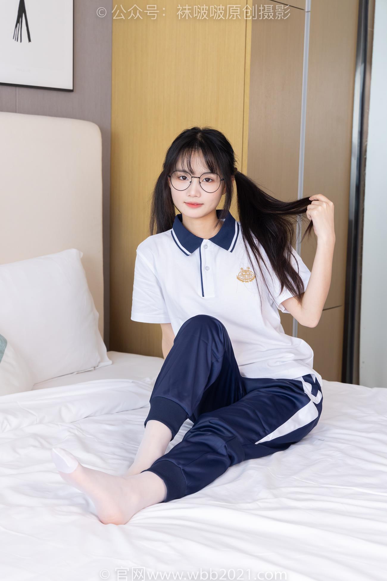 图片[83]-[BoBoSocks袜啵啵]NO.446 甜甜圈 板鞋、白棉袜、白丝、校服裤里丝[110P] – 速更版-美库