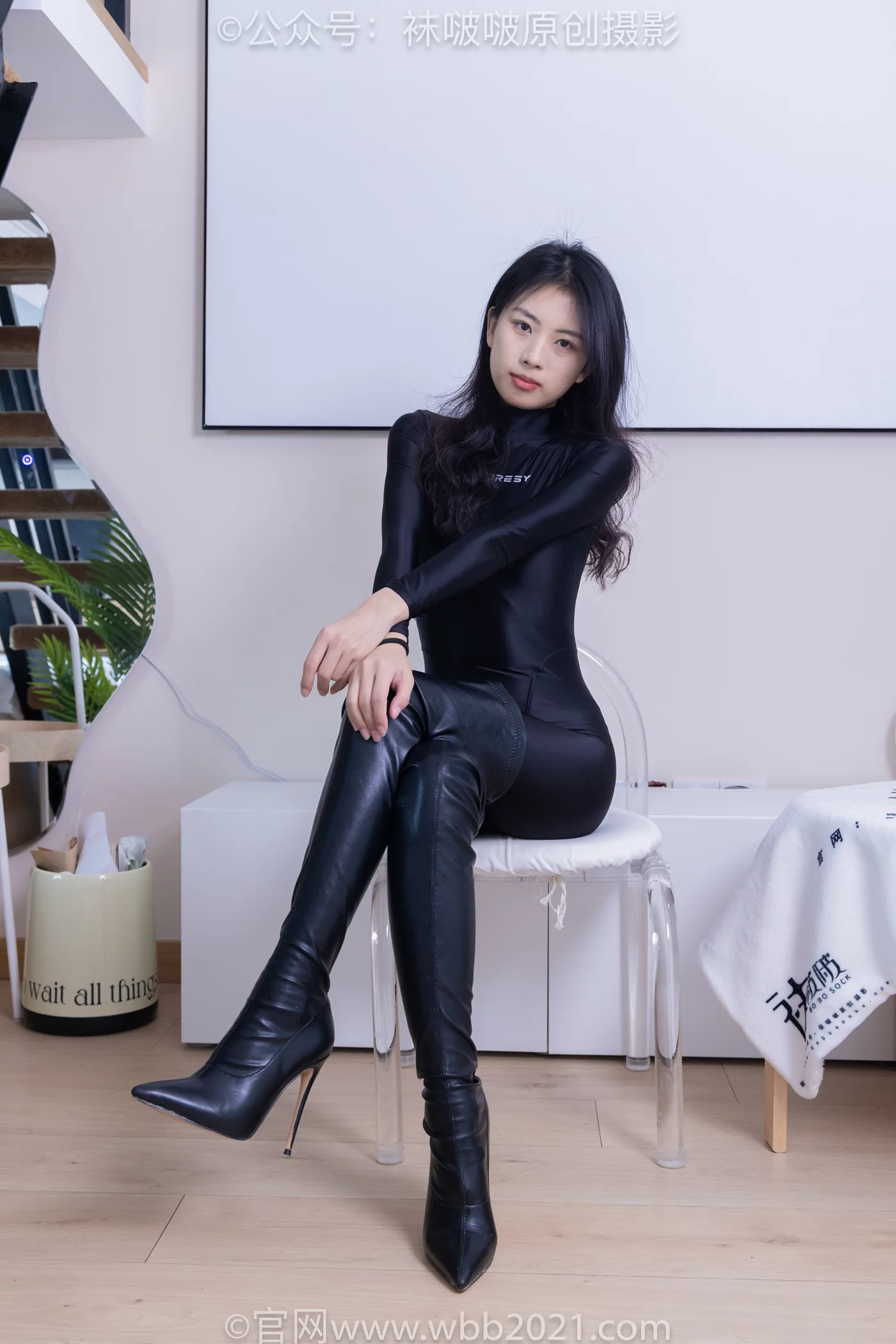 图片[12]-[BoBoSocks袜啵啵]NO.448 奶油 高跟长靴、肉丝、连体泳衣裤里丝[153P] – 速更版-美库