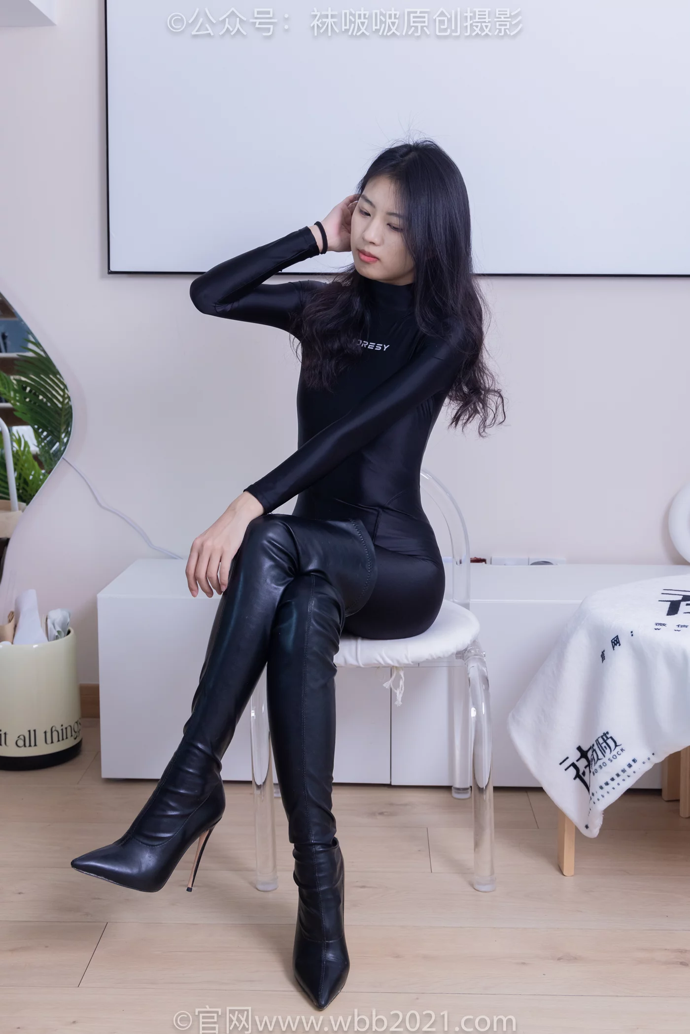 图片[13]-[BoBoSocks袜啵啵]NO.448 奶油 高跟长靴、肉丝、连体泳衣裤里丝[153P] – 速更版-美库