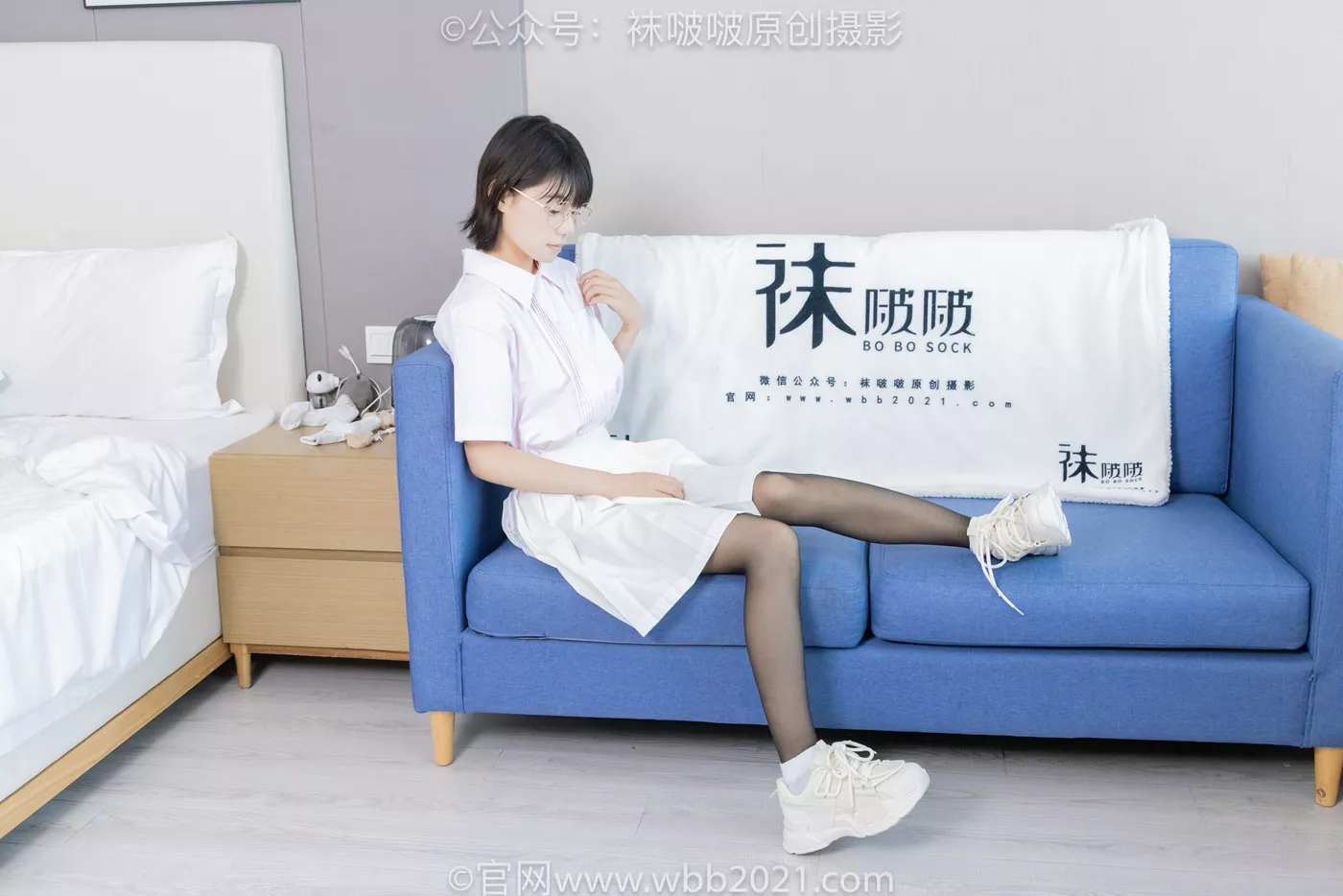 图片[12]-[BoBoSocks袜啵啵]NO.449 糯米 运动鞋、白棉袜、黑丝[92P] – 速更版-美库