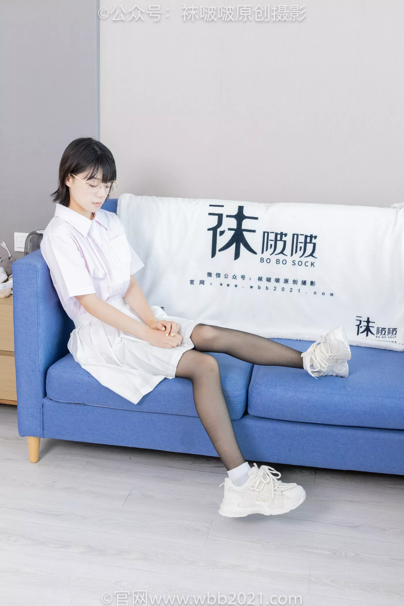 图片[14]-[BoBoSocks袜啵啵]NO.449 糯米 运动鞋、白棉袜、黑丝[92P] – 速更版-美库