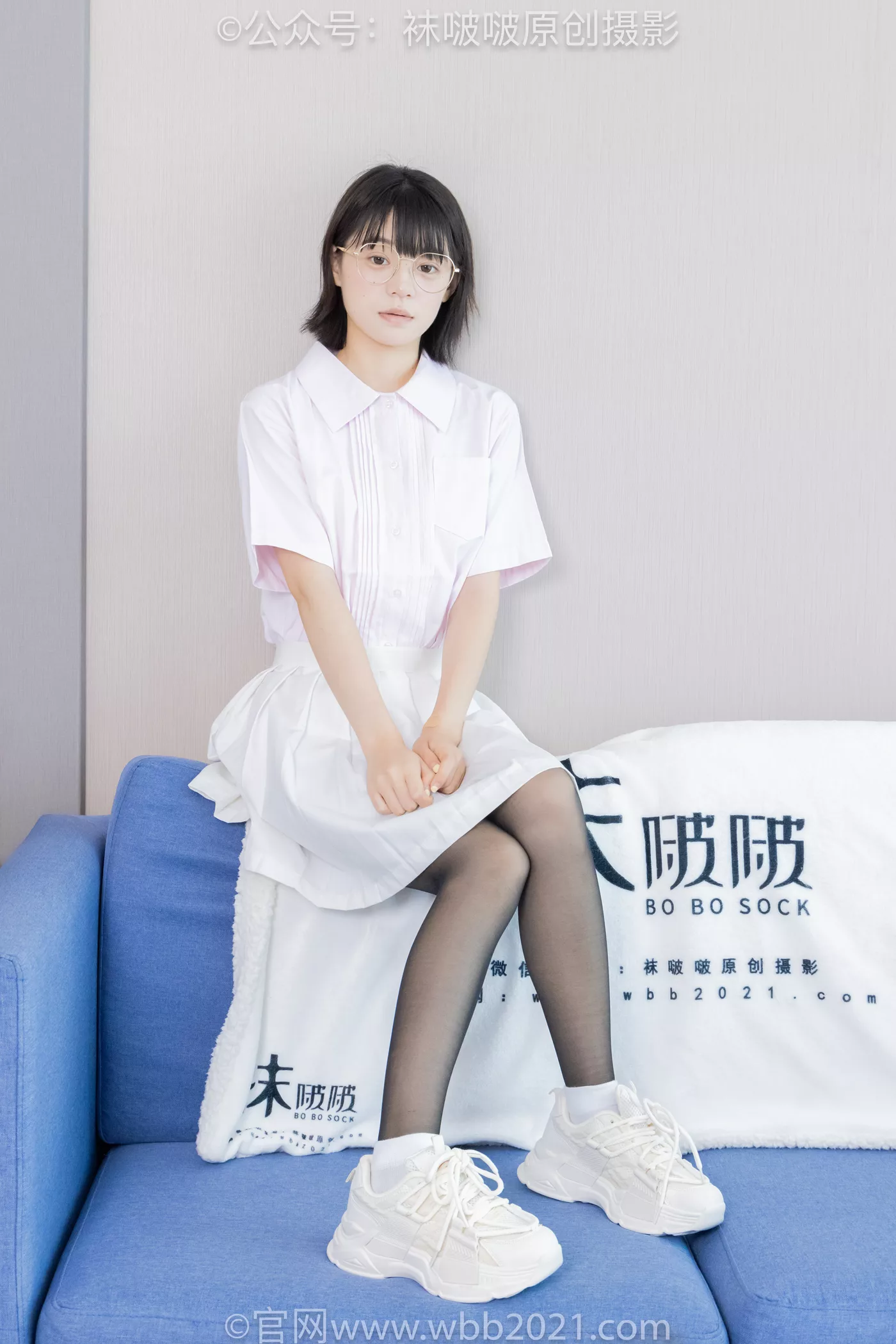 图片[19]-[BoBoSocks袜啵啵]NO.449 糯米 运动鞋、白棉袜、黑丝[92P] – 速更版-美库