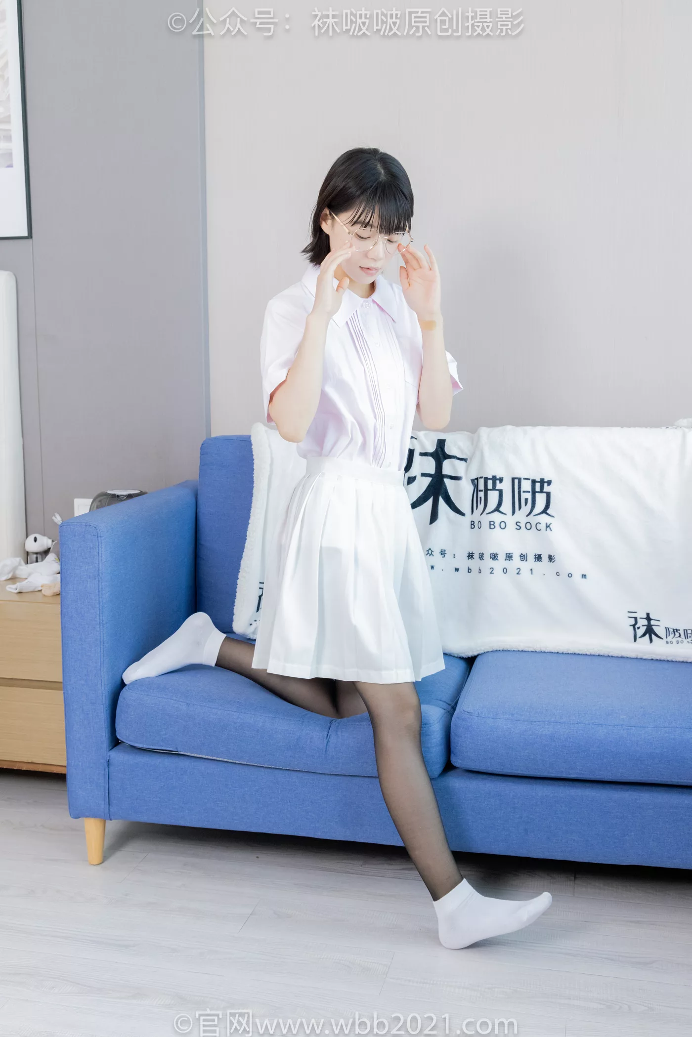 图片[32]-[BoBoSocks袜啵啵]NO.449 糯米 运动鞋、白棉袜、黑丝[92P] – 速更版-美库