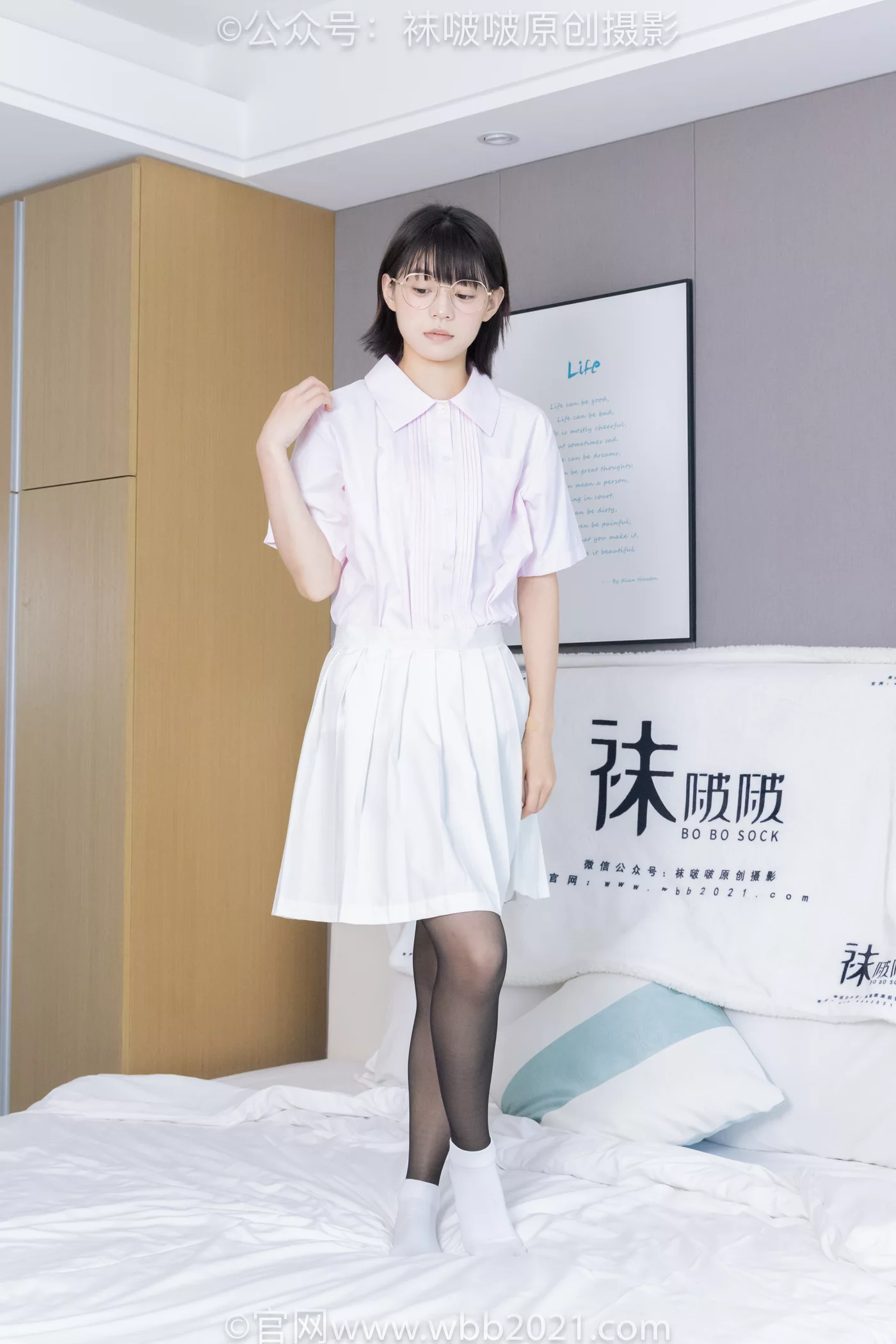 图片[52]-[BoBoSocks袜啵啵]NO.449 糯米 运动鞋、白棉袜、黑丝[92P] – 速更版-美库