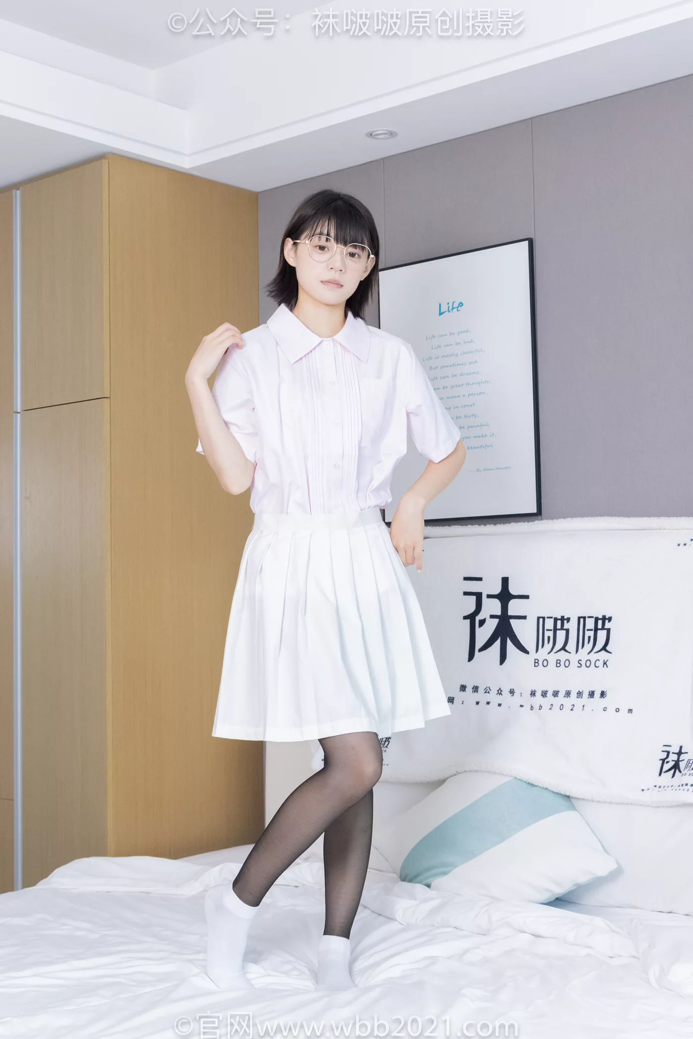 图片[53]-[BoBoSocks袜啵啵]NO.449 糯米 运动鞋、白棉袜、黑丝[92P] – 速更版-美库