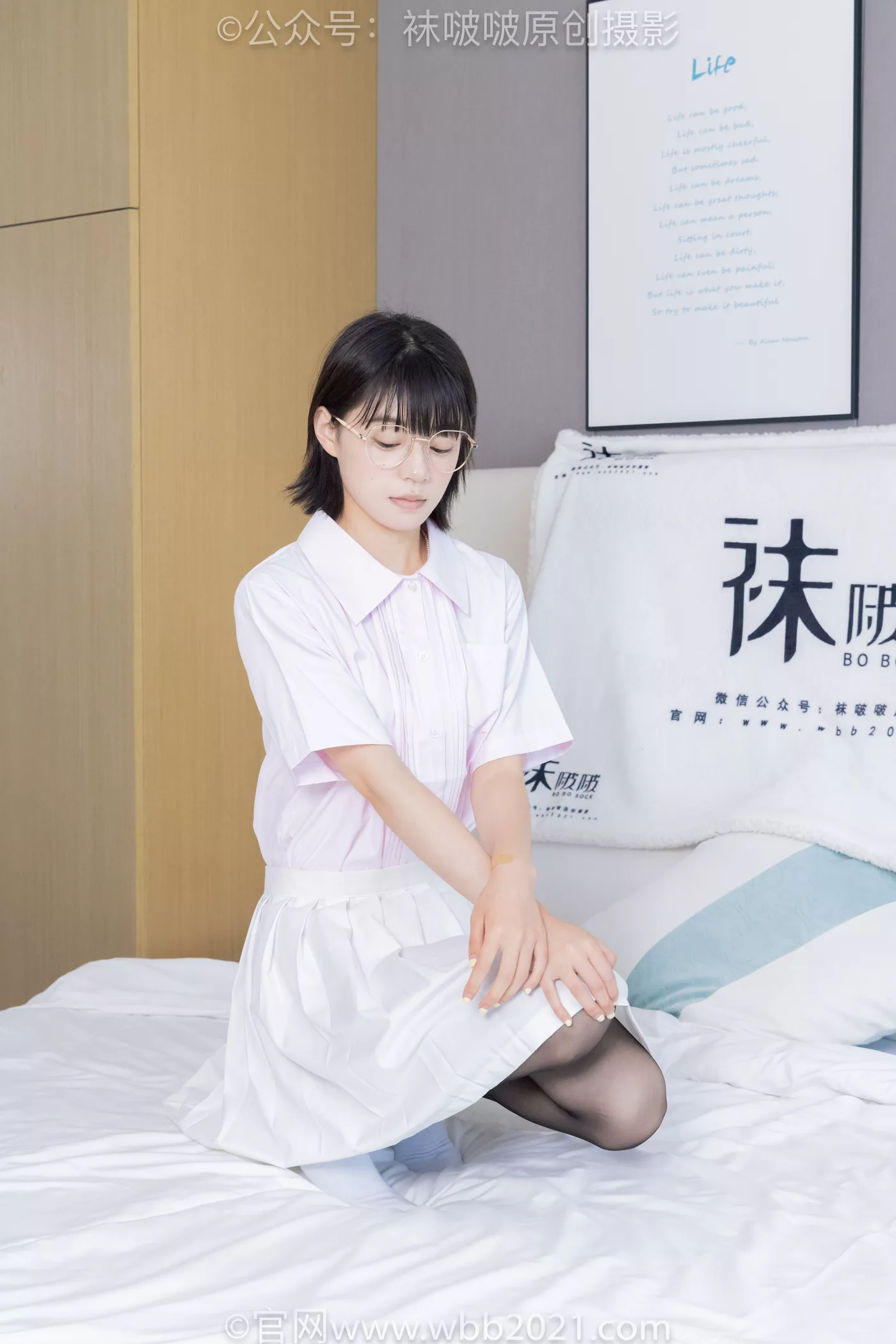 图片[55]-[BoBoSocks袜啵啵]NO.449 糯米 运动鞋、白棉袜、黑丝[92P] – 速更版-美库