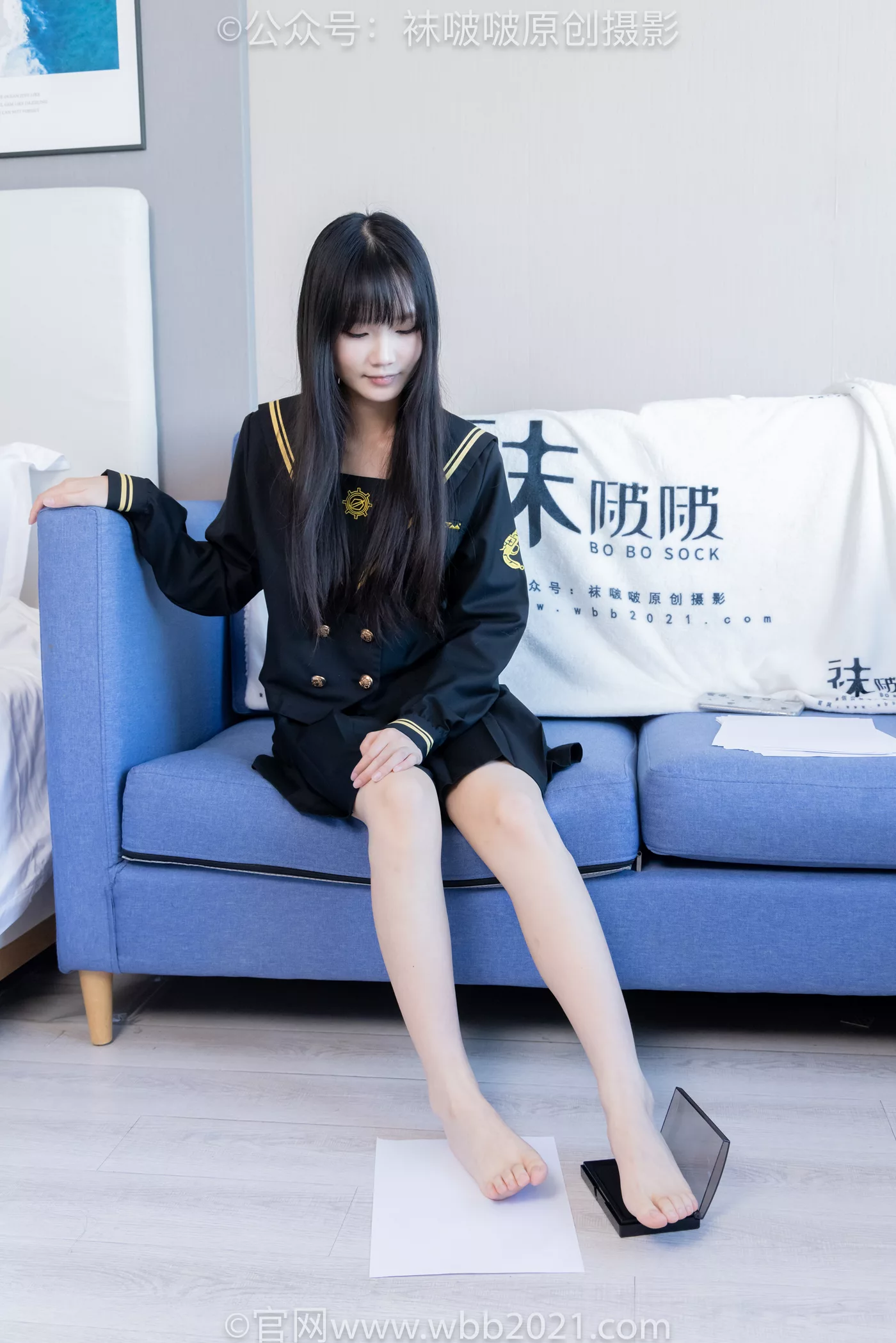 图片[57]-[BoBoSocks袜啵啵]NO.450 甜甜圈 皮鞋、白丝、裸足、裸足印泥踩脚印剧情[88P] – 速更版-美库