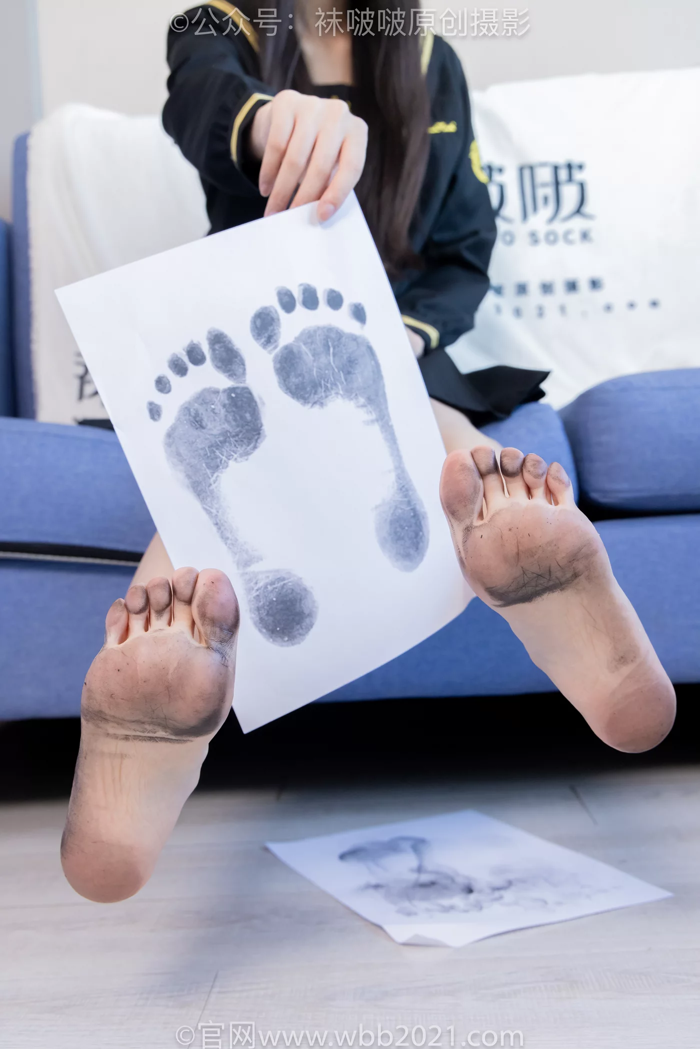 图片[73]-[BoBoSocks袜啵啵]NO.450 甜甜圈 皮鞋、白丝、裸足、裸足印泥踩脚印剧情[88P] – 速更版-美库