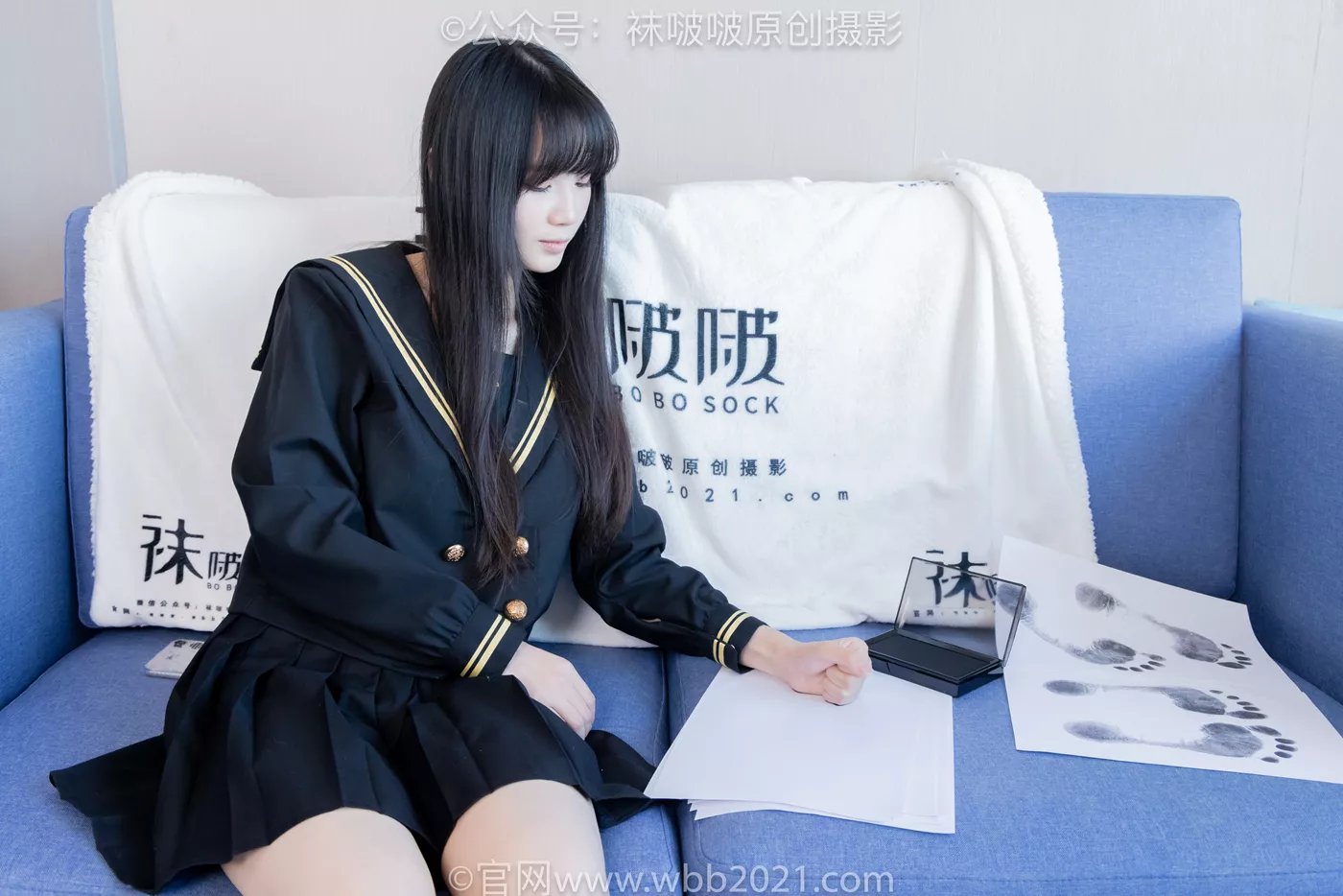 图片[80]-[BoBoSocks袜啵啵]NO.450 甜甜圈 皮鞋、白丝、裸足、裸足印泥踩脚印剧情[88P] – 速更版-美库