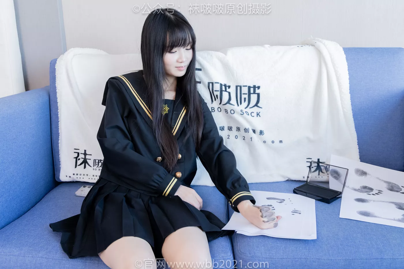 图片[82]-[BoBoSocks袜啵啵]NO.450 甜甜圈 皮鞋、白丝、裸足、裸足印泥踩脚印剧情[88P] – 速更版-美库