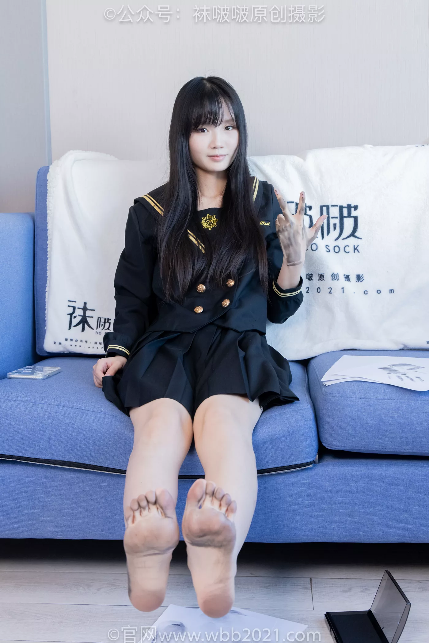 图片[88]-[BoBoSocks袜啵啵]NO.450 甜甜圈 皮鞋、白丝、裸足、裸足印泥踩脚印剧情[88P] – 速更版-美库