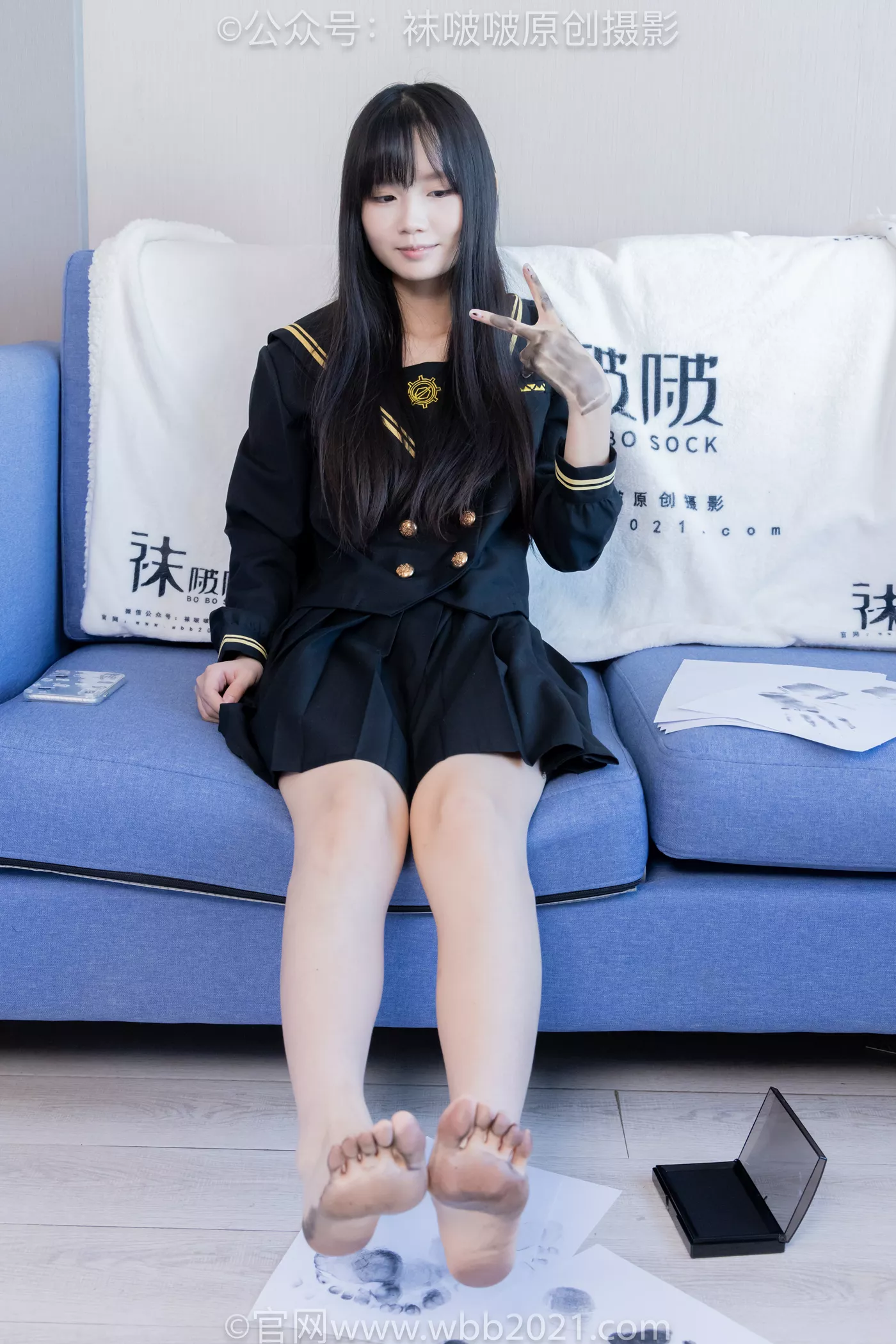 图片[89]-[BoBoSocks袜啵啵]NO.450 甜甜圈 皮鞋、白丝、裸足、裸足印泥踩脚印剧情[88P] – 速更版-美库