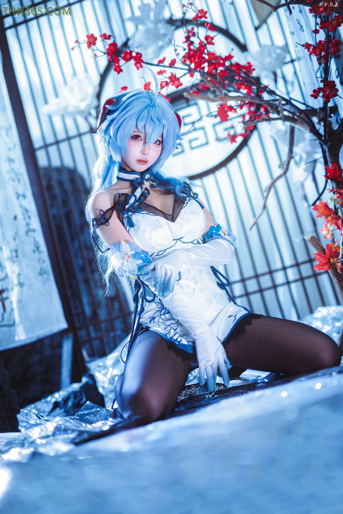 图片[10]-蠢沫沫  – 原神 甘雨旗袍[27P] – 速更版-美库