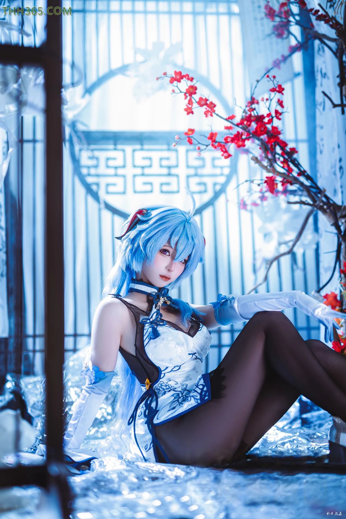 图片[11]-蠢沫沫  – 原神 甘雨旗袍[27P] – 速更版-美库