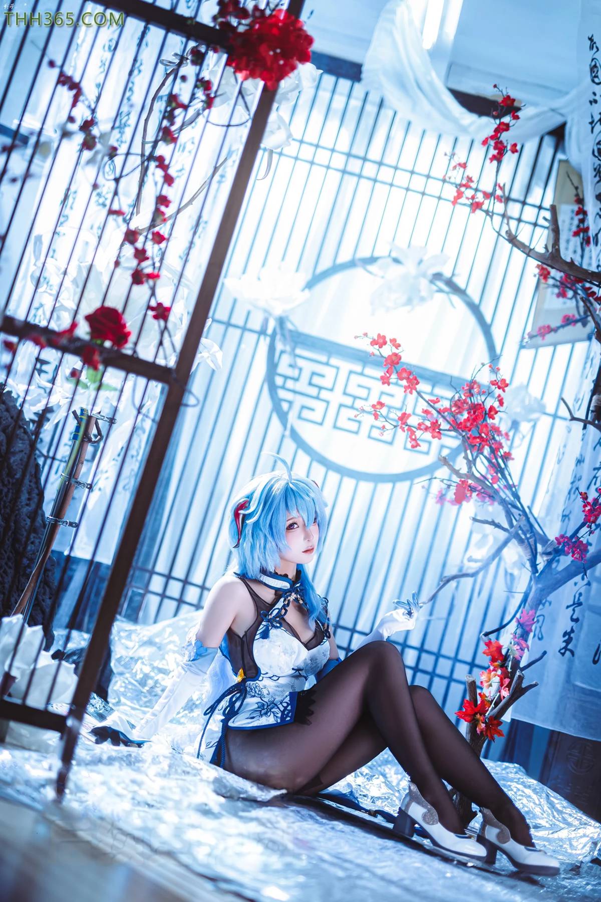 图片[12]-蠢沫沫  – 原神 甘雨旗袍[27P] – 速更版-美库