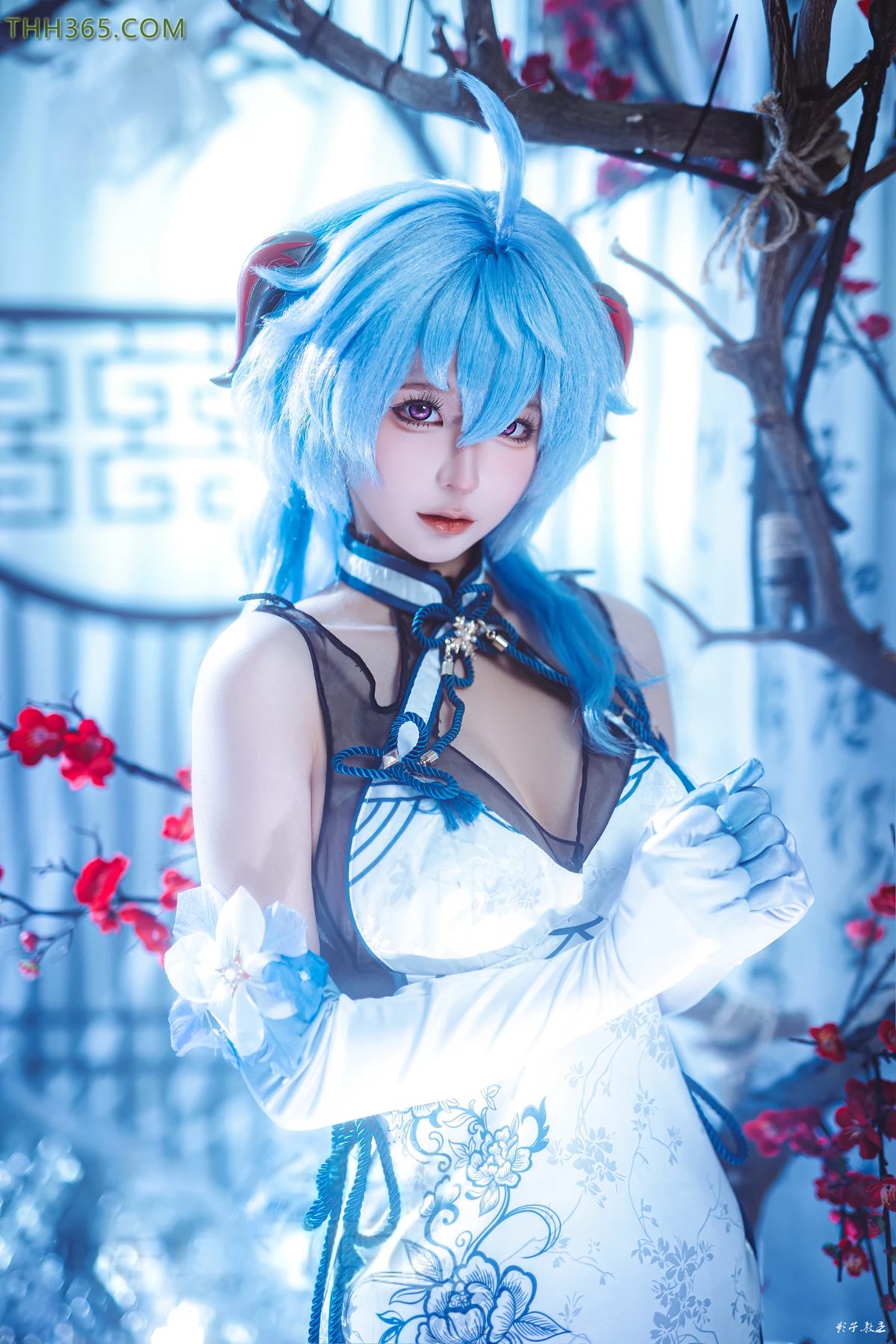 图片[13]-蠢沫沫  – 原神 甘雨旗袍[27P] – 速更版-美库