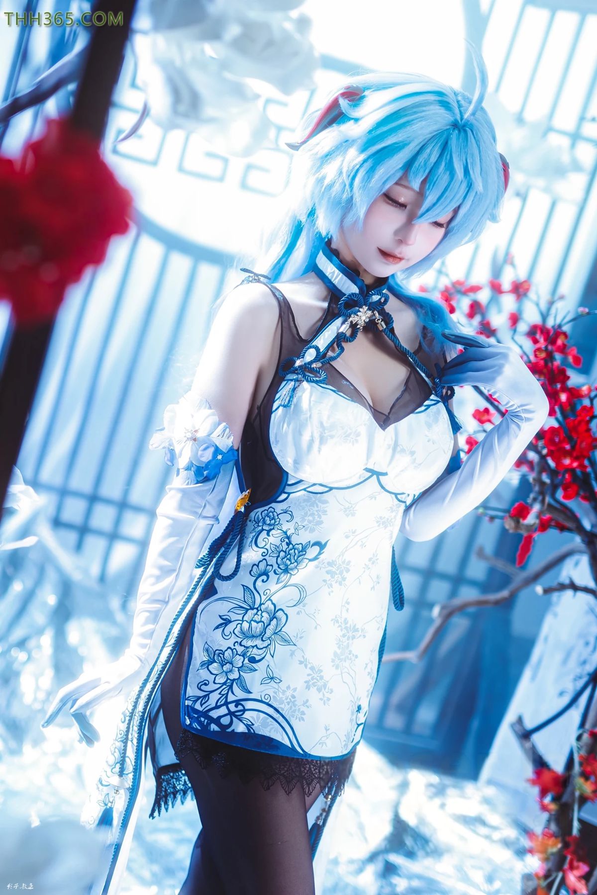 图片[17]-蠢沫沫  – 原神 甘雨旗袍[27P] – 速更版-美库