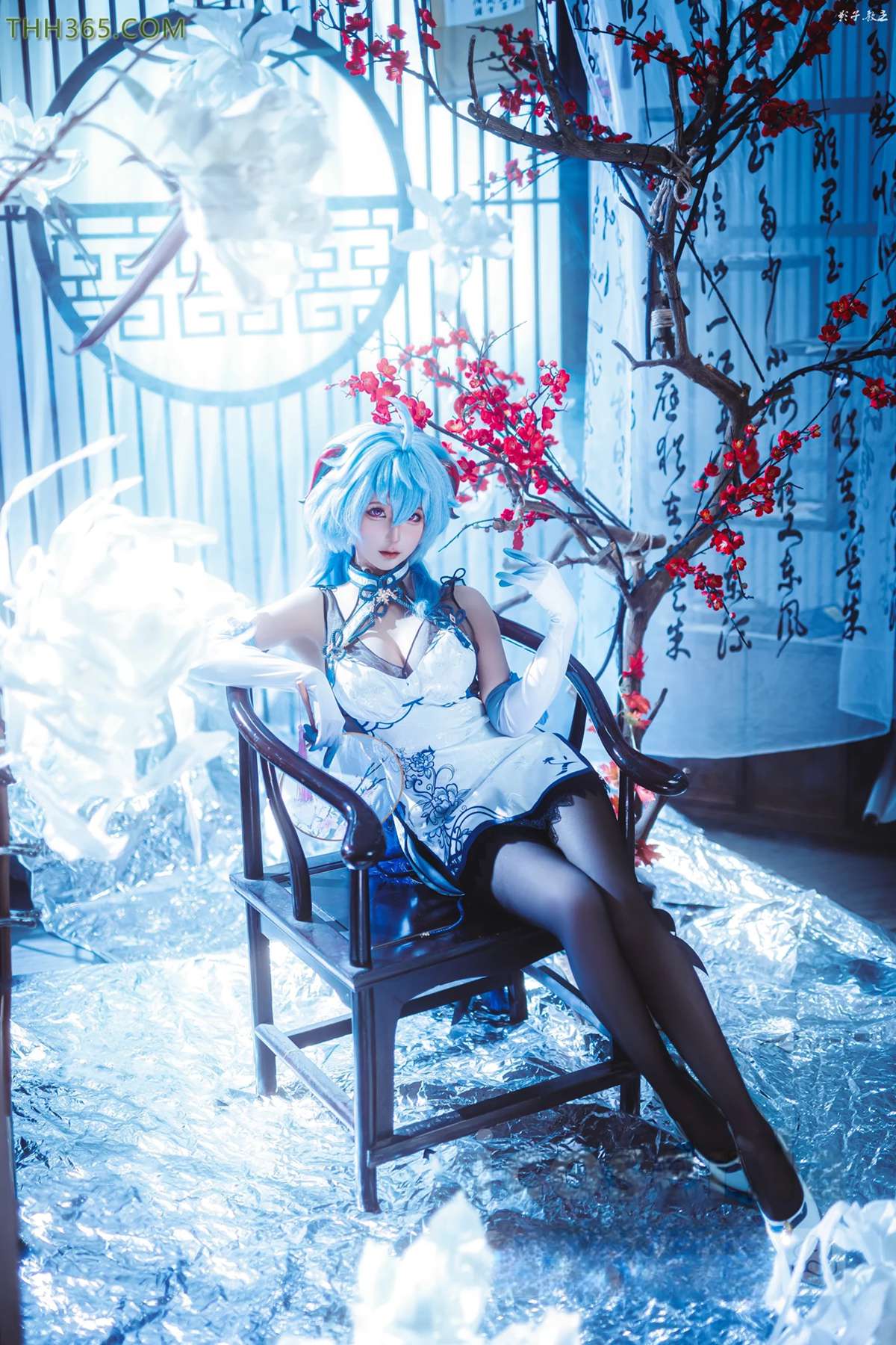 图片[25]-蠢沫沫  – 原神 甘雨旗袍[27P] – 速更版-美库